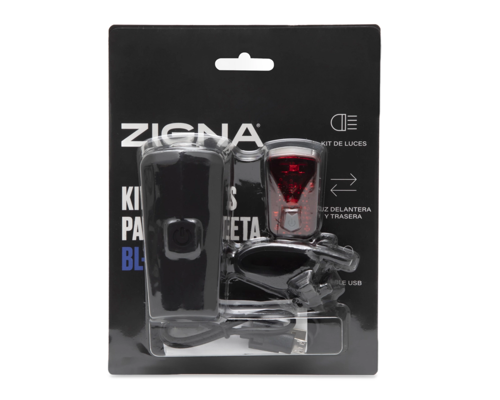 Foto 6 pulgar | Lámpara Delantera Trasera Zigna Led Recargable