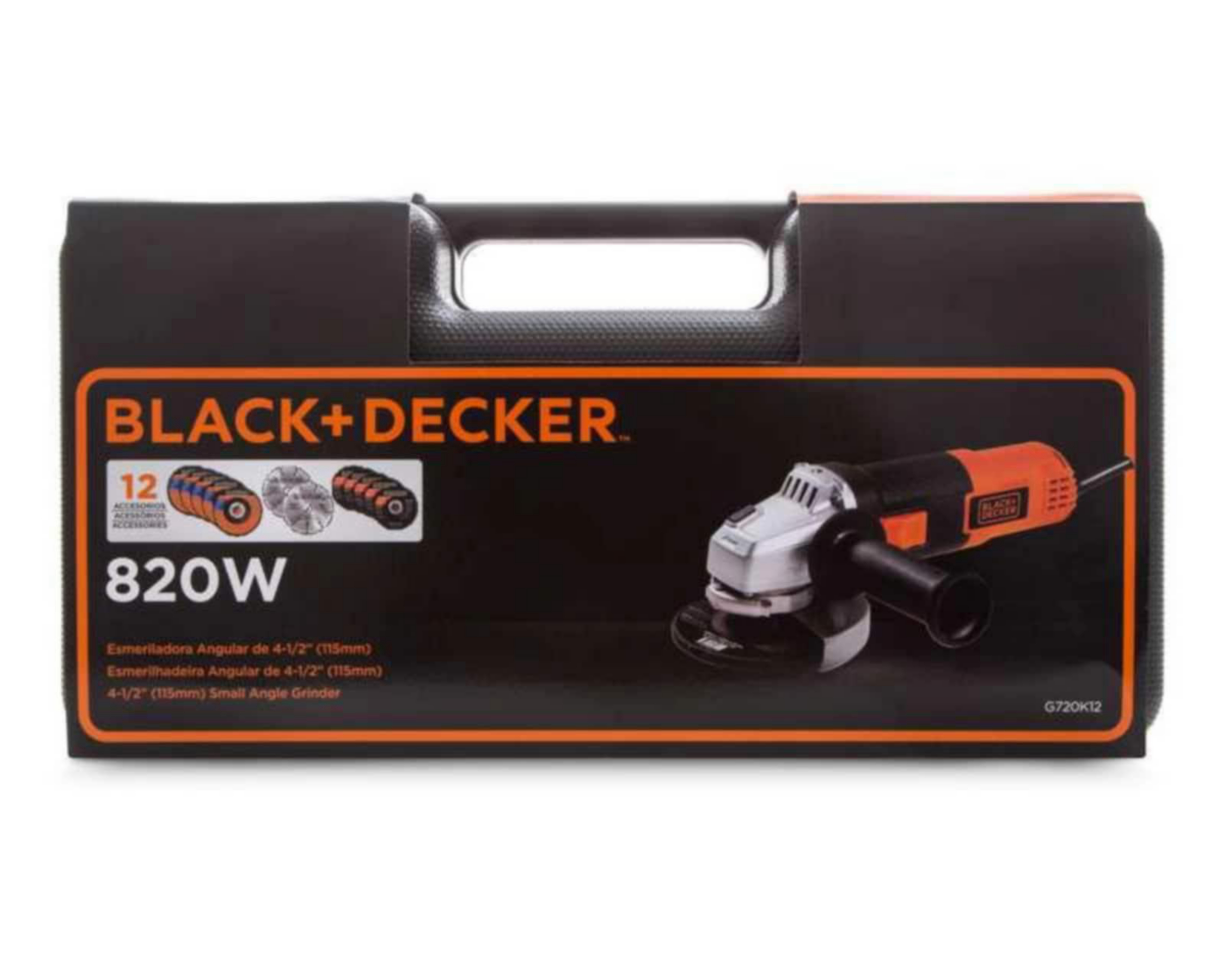 Foto 5 pulgar | Esmeriladora Angular Black+Decker G720K12-B3 820 W