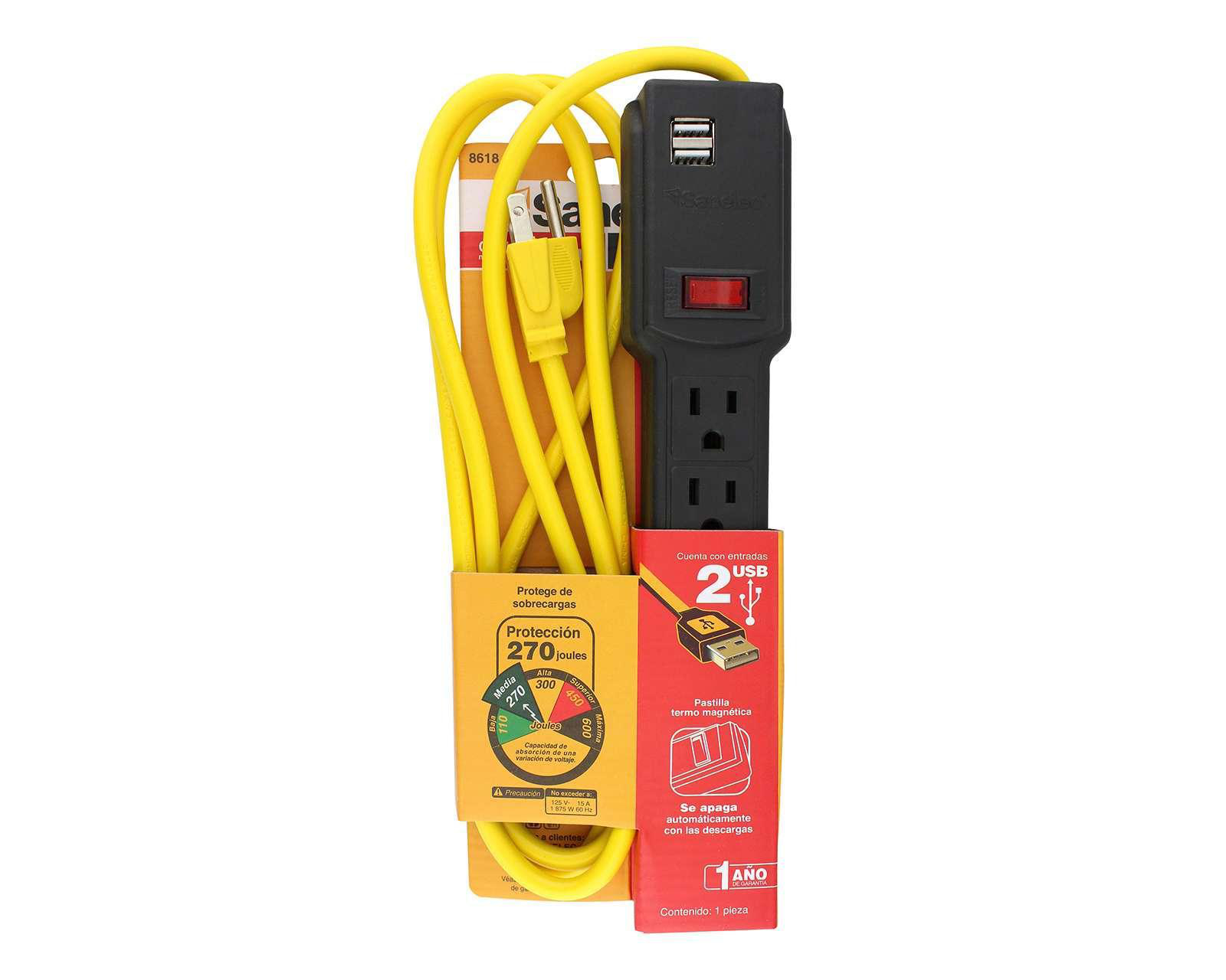 Extensión Santul 6 Contactos $449