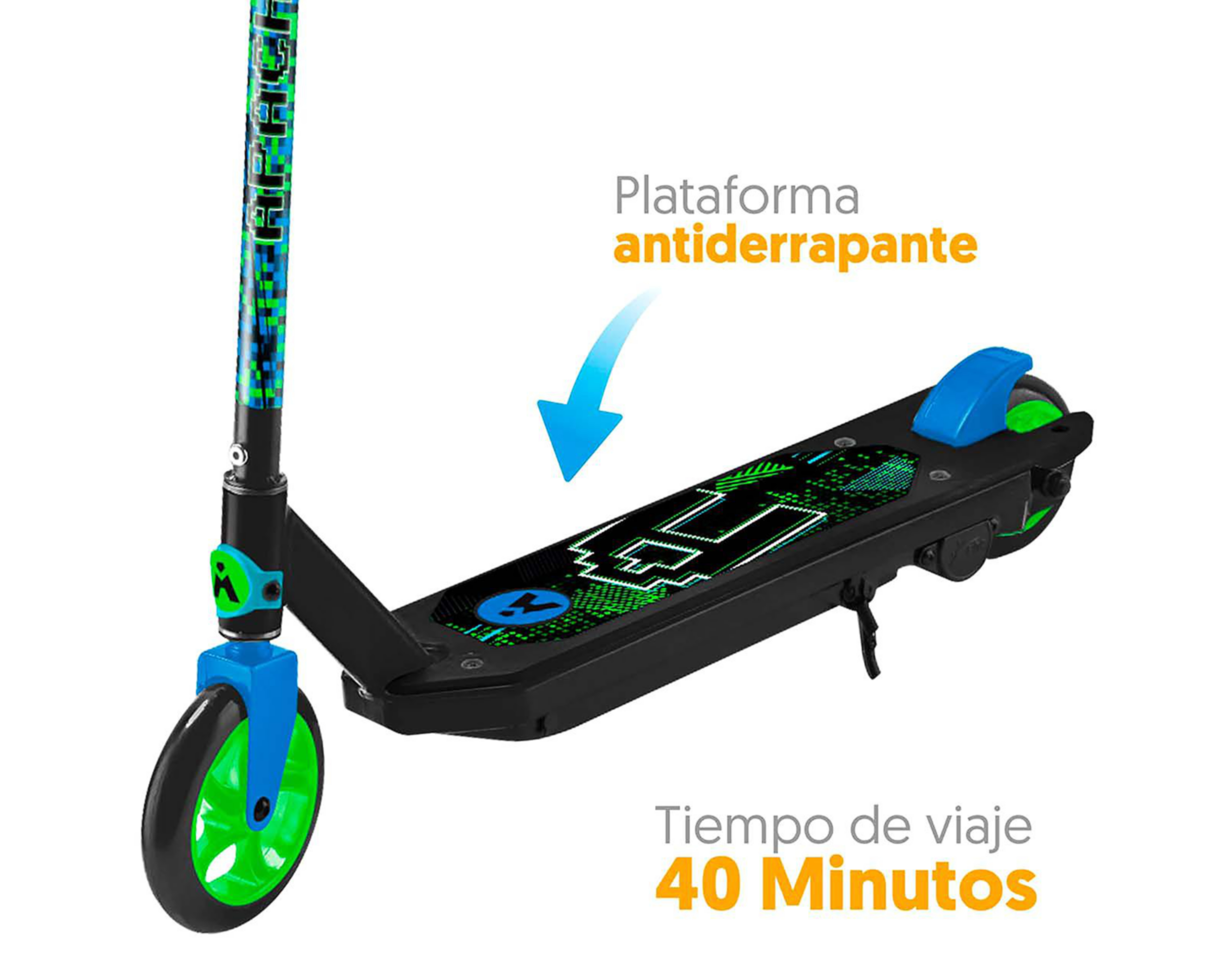 Foto 4 | Scooter Eléctrico Apache SEF12-AX con Plataforma Antiderrapante