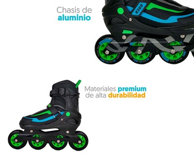 Foto 3 | Patines Apache Rush 360 A-SKFW-M Negros Talla L 26-28