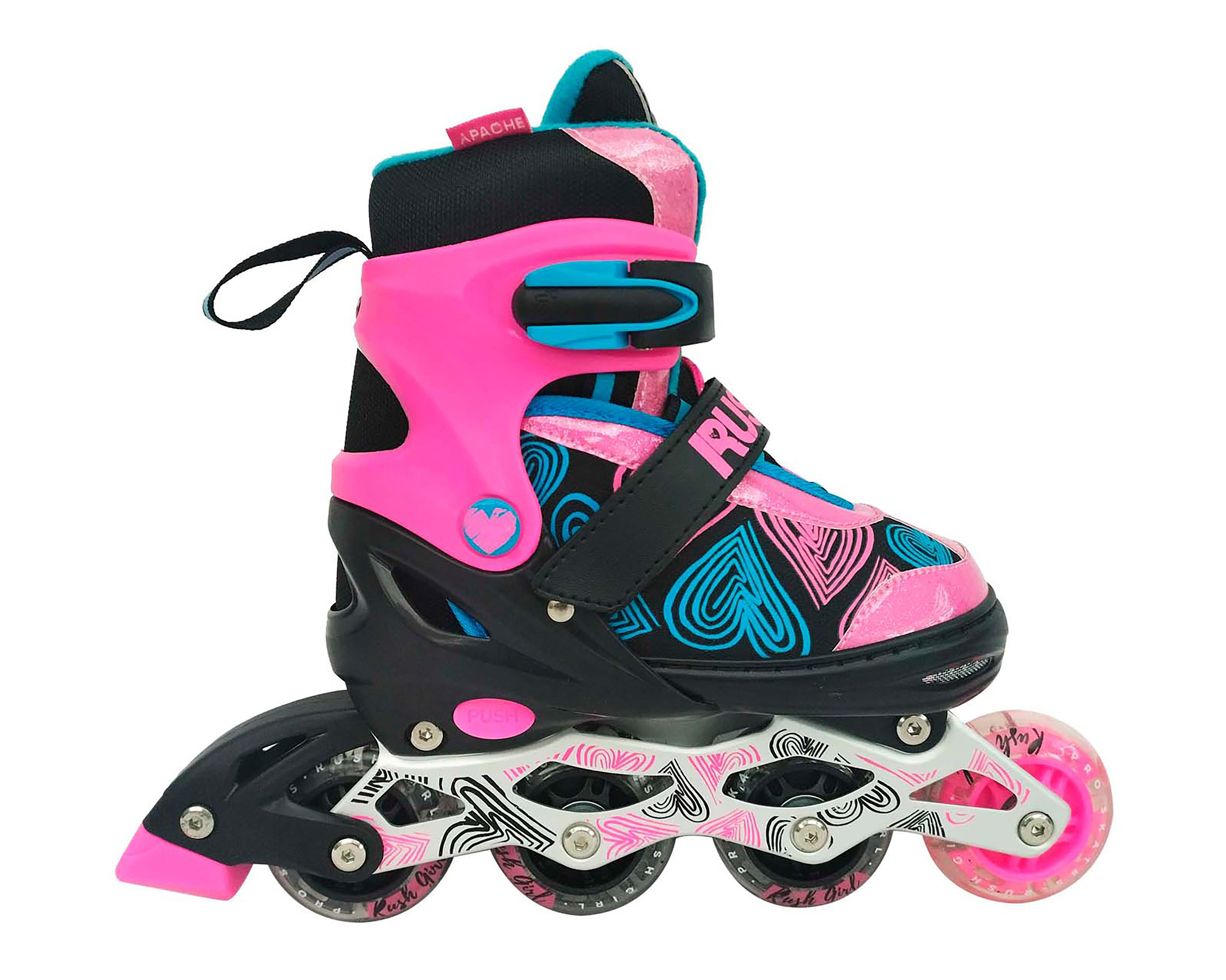 Foto 2 pulgar | Patines Apache Led RSH PR-SKFWG-LS Rosa Talla 22-25