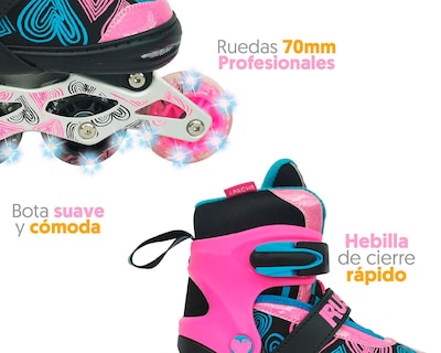 Foto 5 | Patines Apache Led RSH PR-SKFWG-LS Rosa Talla 22-25