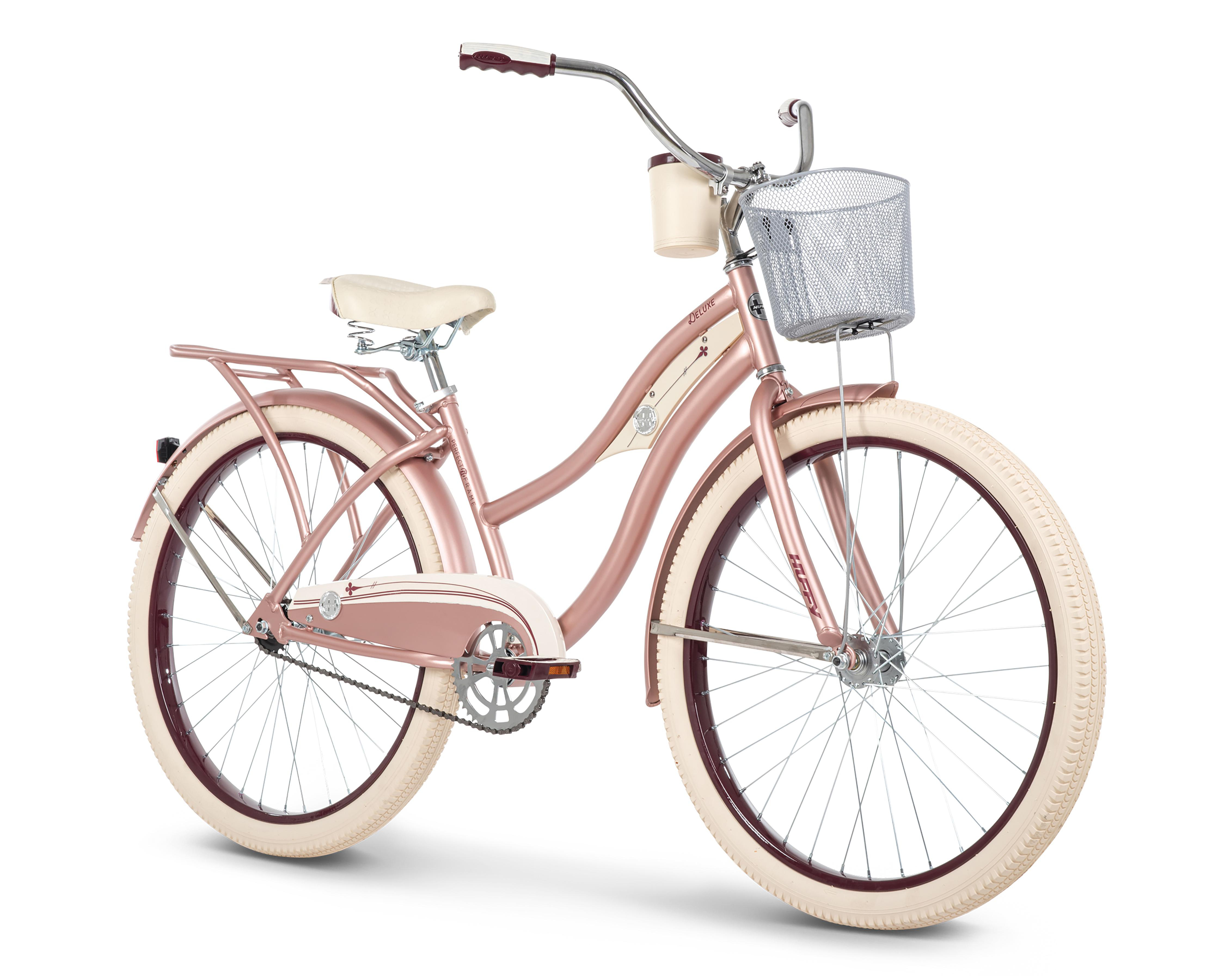 Bicicleta Urbana Huffy Deluxe 26" Rosa