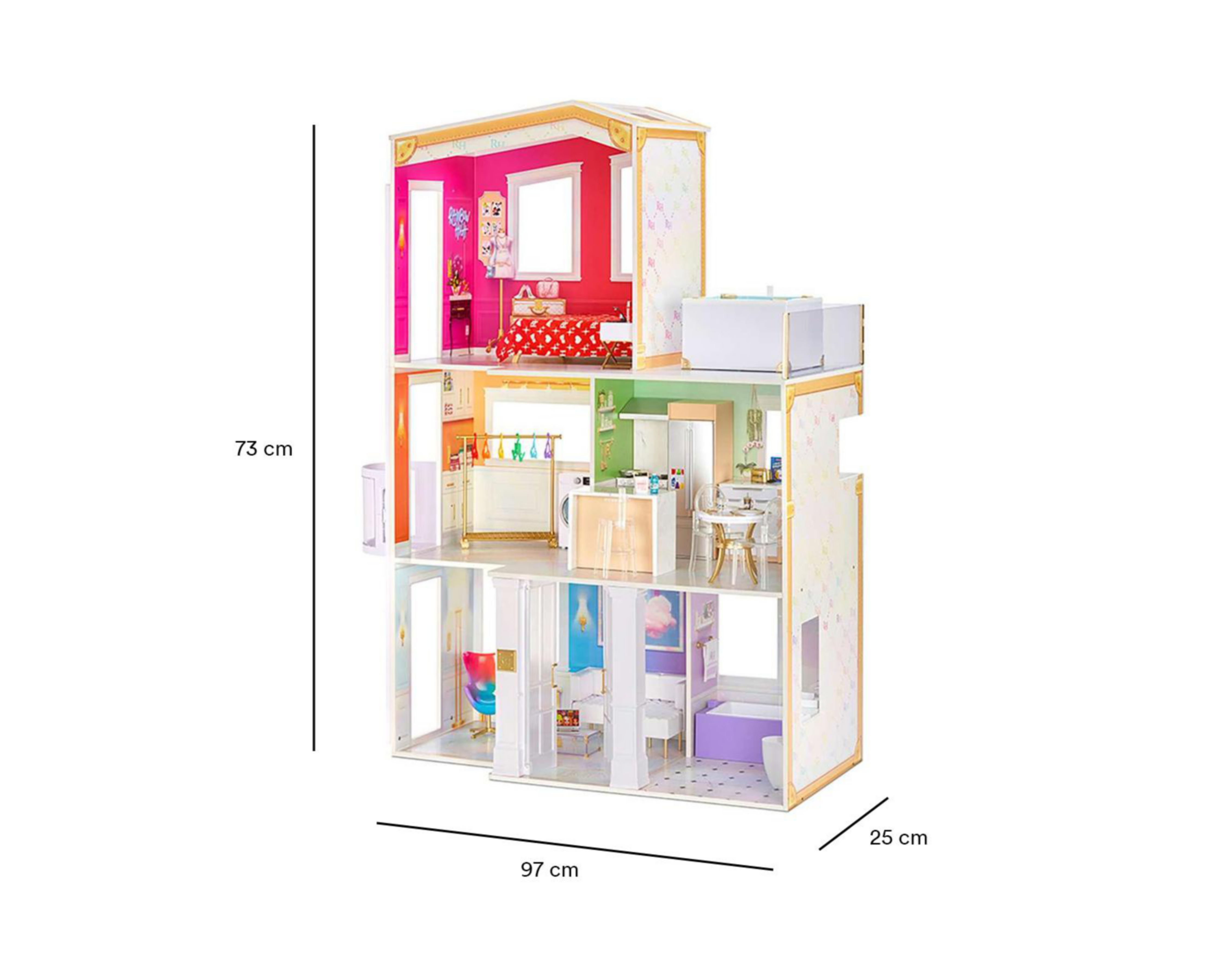 Foto 6 pulgar | Casa de Muñecas Little Tikes Rainbow High House Multicolor