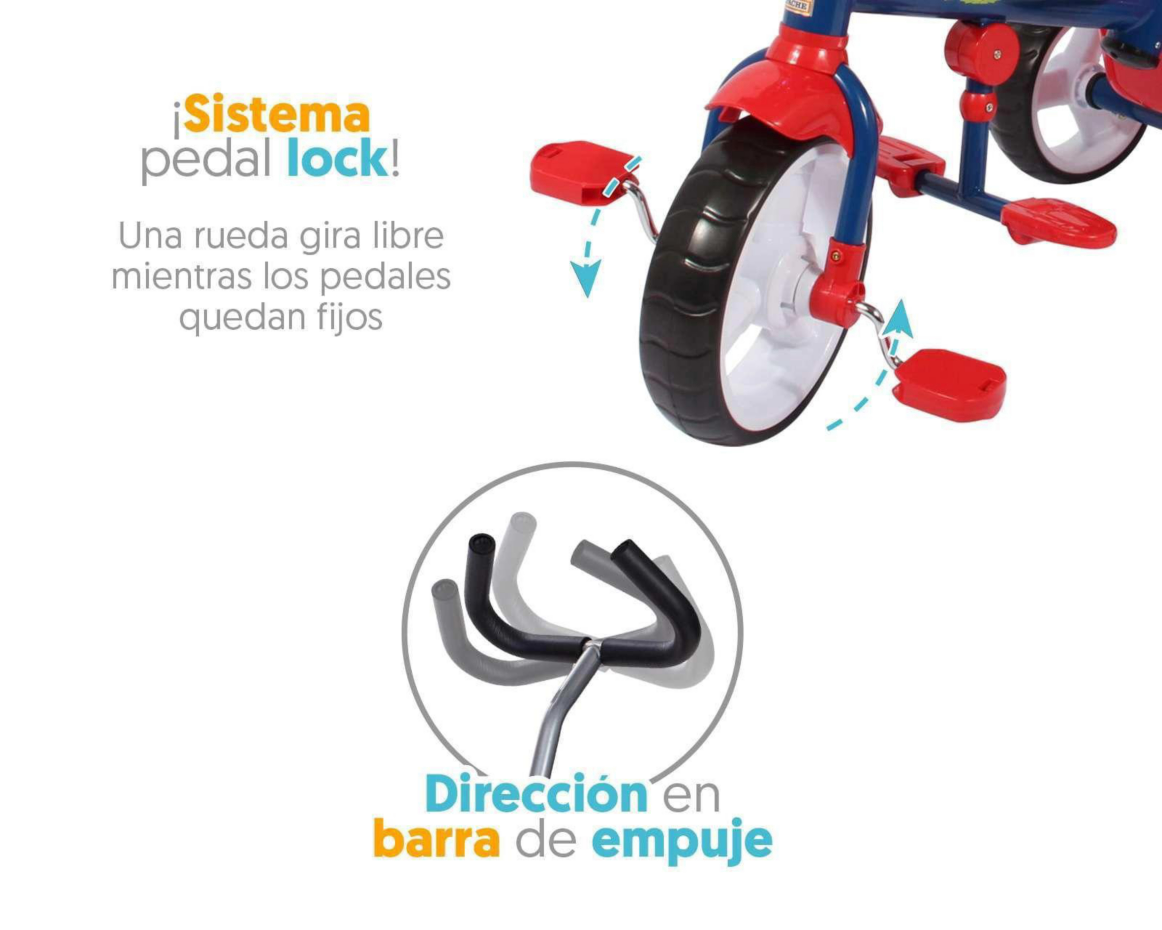 Foto 6 pulgar | Triciclo Flying Wheel color Azul