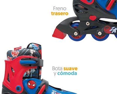 Foto 5 | Patines Flying Wheel Spiderman Rojos Talla 22 - 25