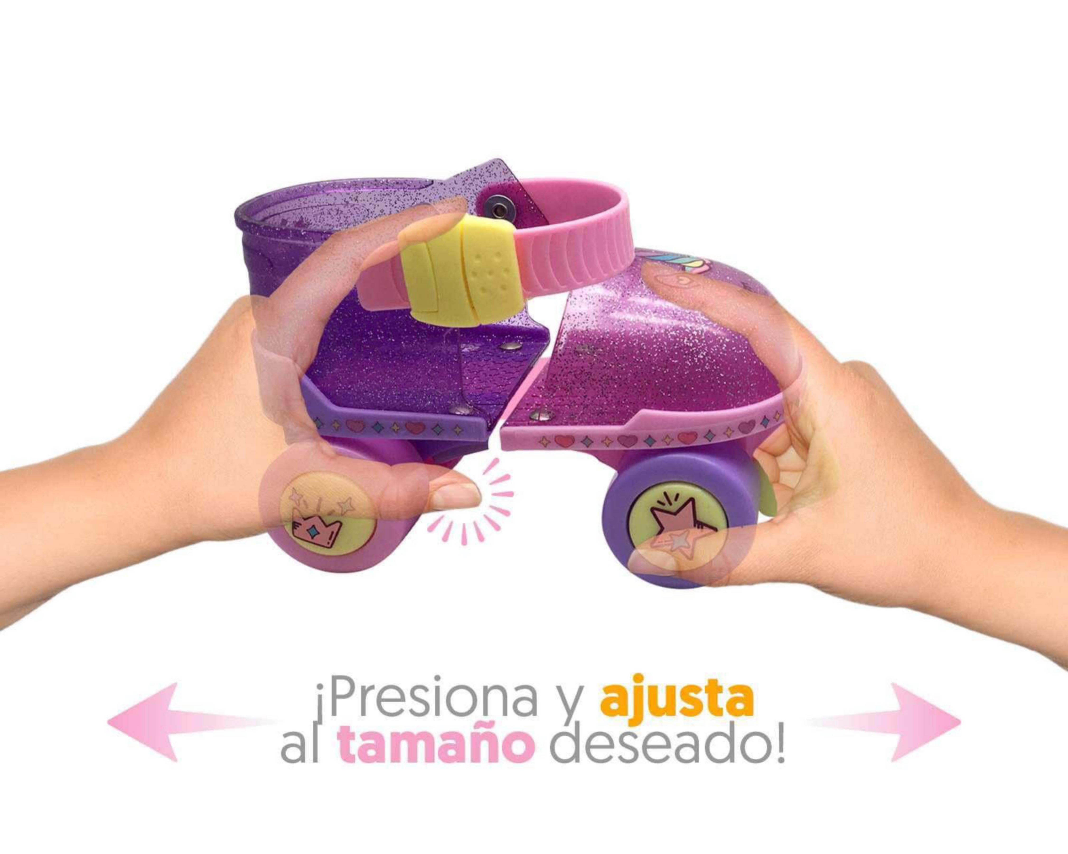 Foto 4 pulgar | Patines Flying Wheel Unicornio Rosa Talla 15 -18