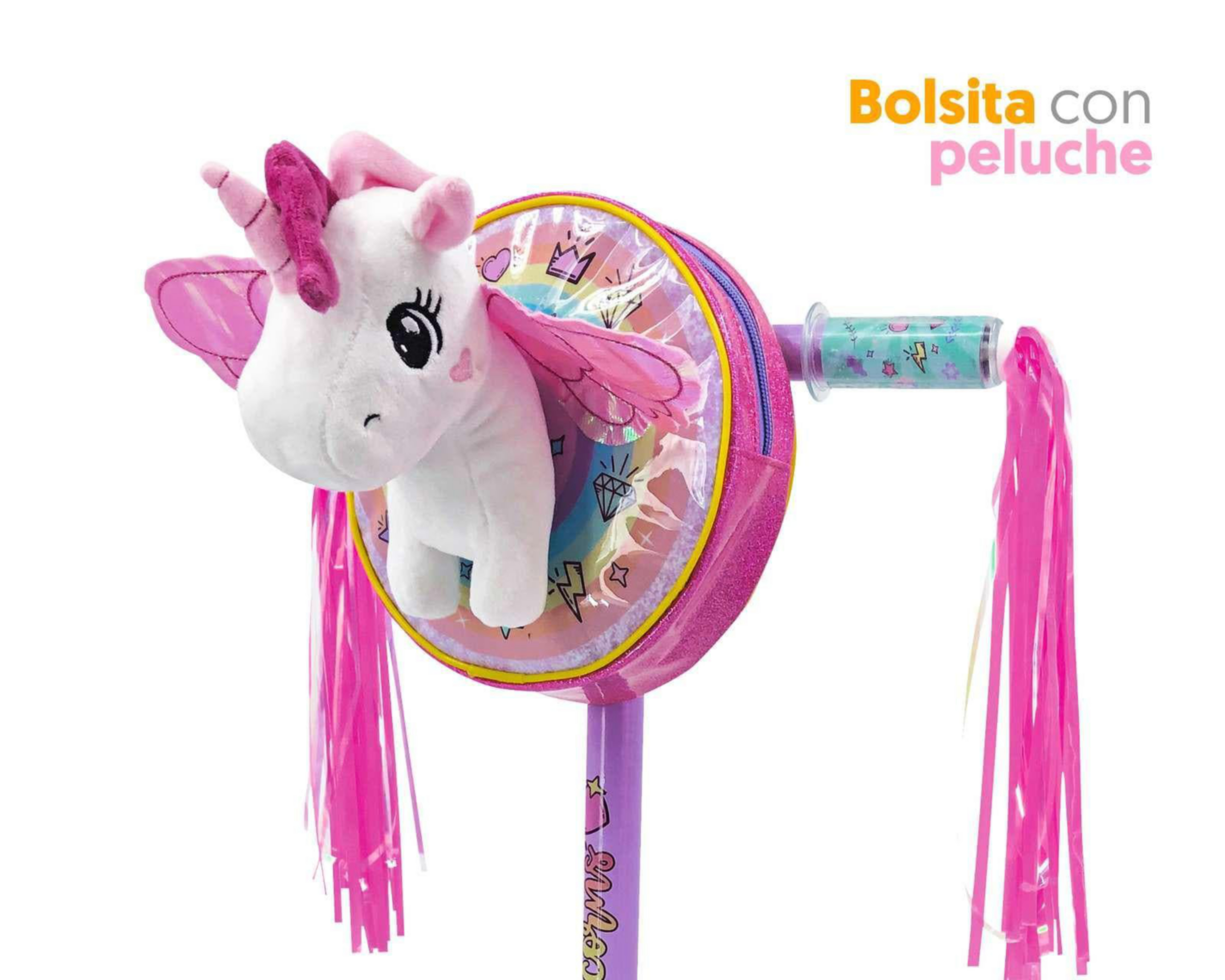 Foto 5 pulgar | Scooter Flying Wheel Rush Girl Unicorn con Luces