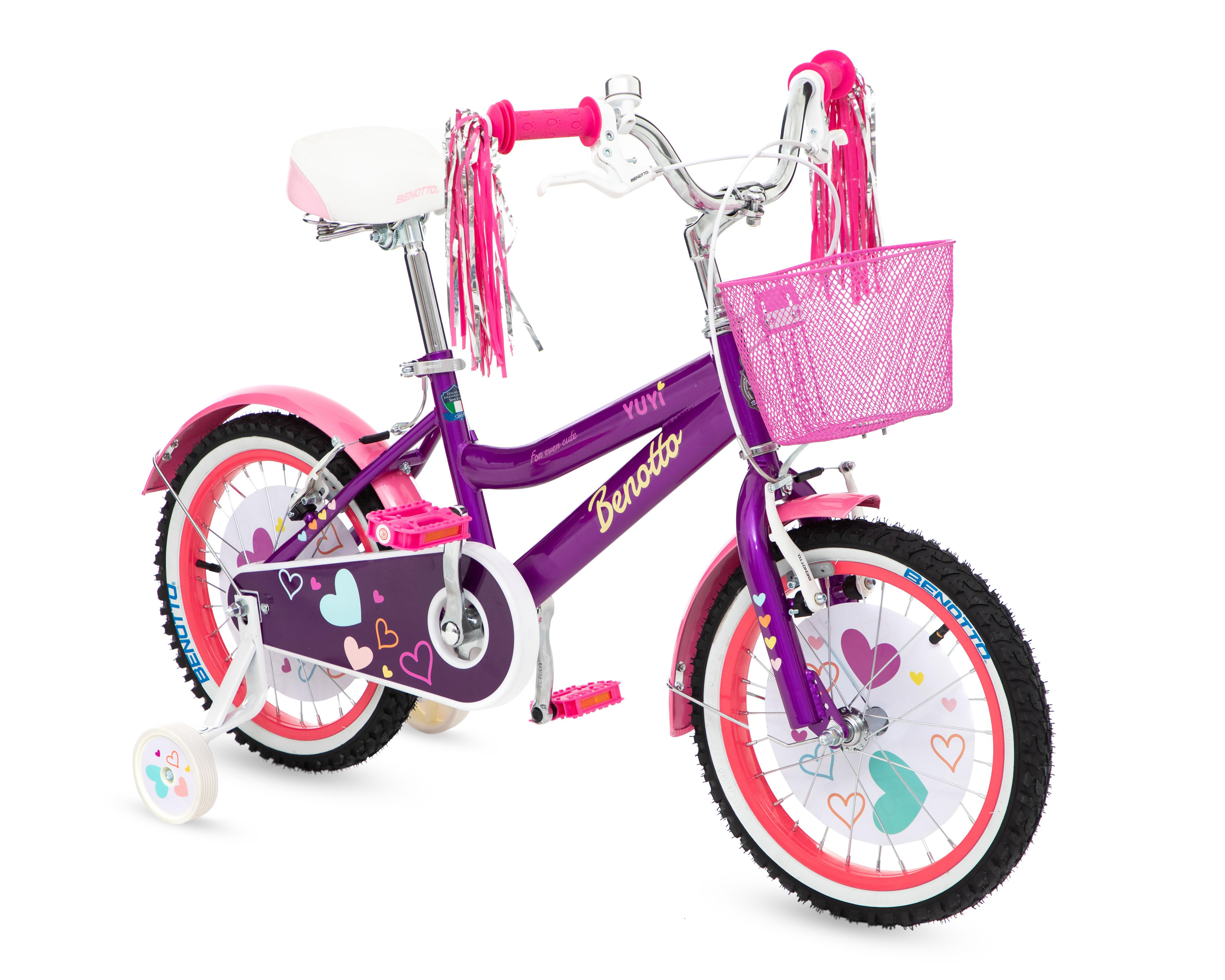 Bicicleta Infantil Benotto Yuyi 16' Morada $2,599