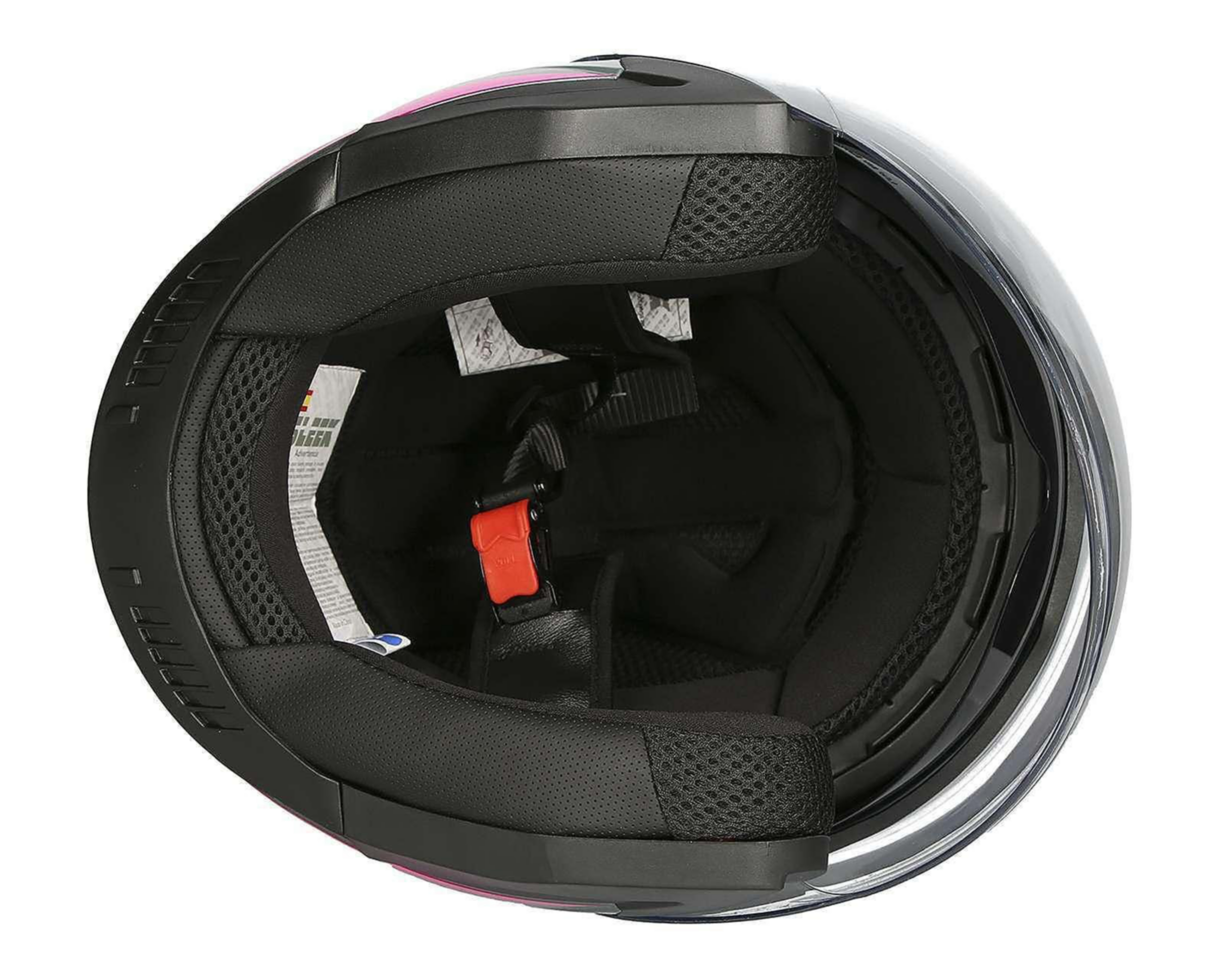 Foto 9 | Casco para Motociclista Sleek Mediano Resistente a Rayos UV Negro