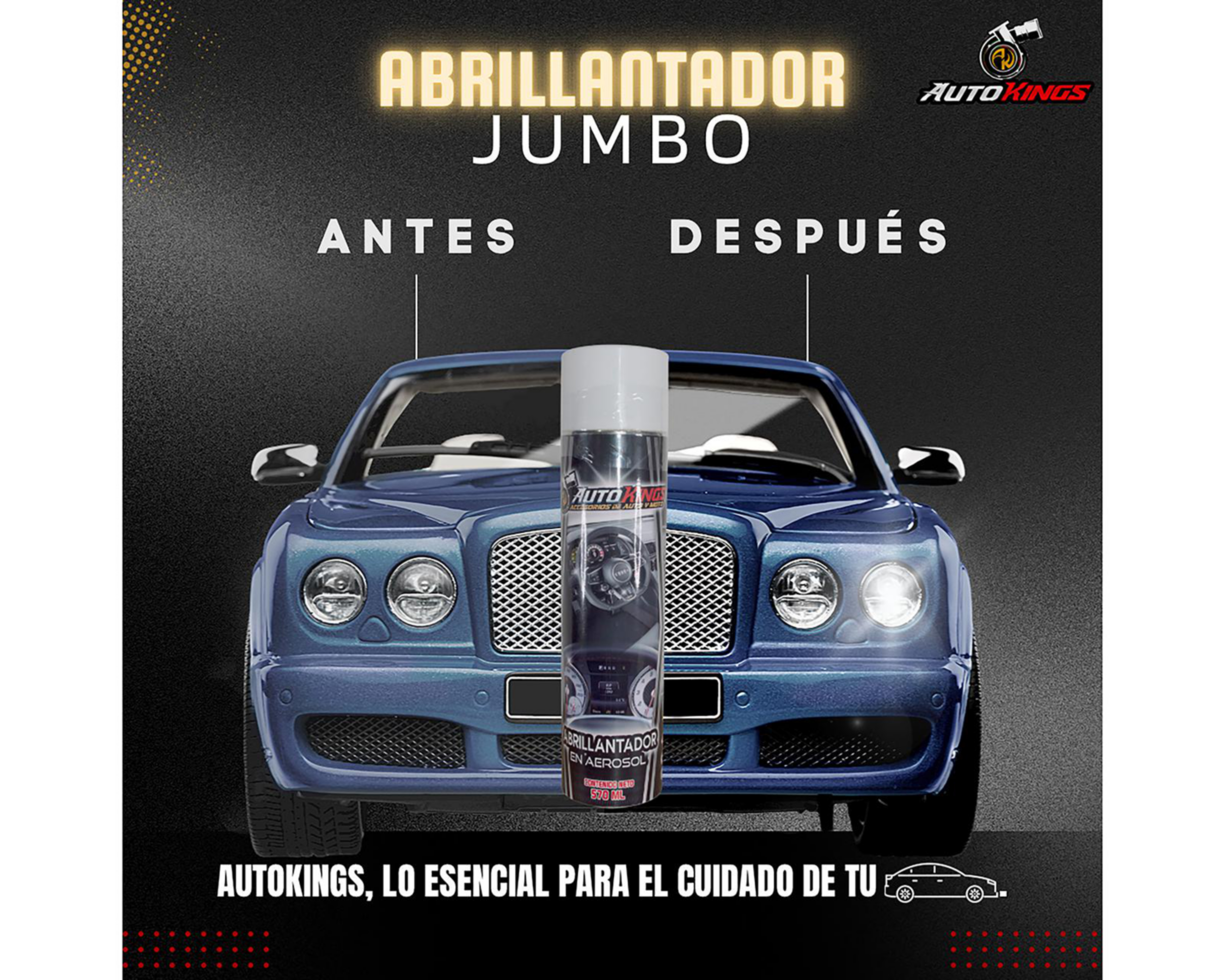 Abrillantador para Automóvil Autokings en Aerosol