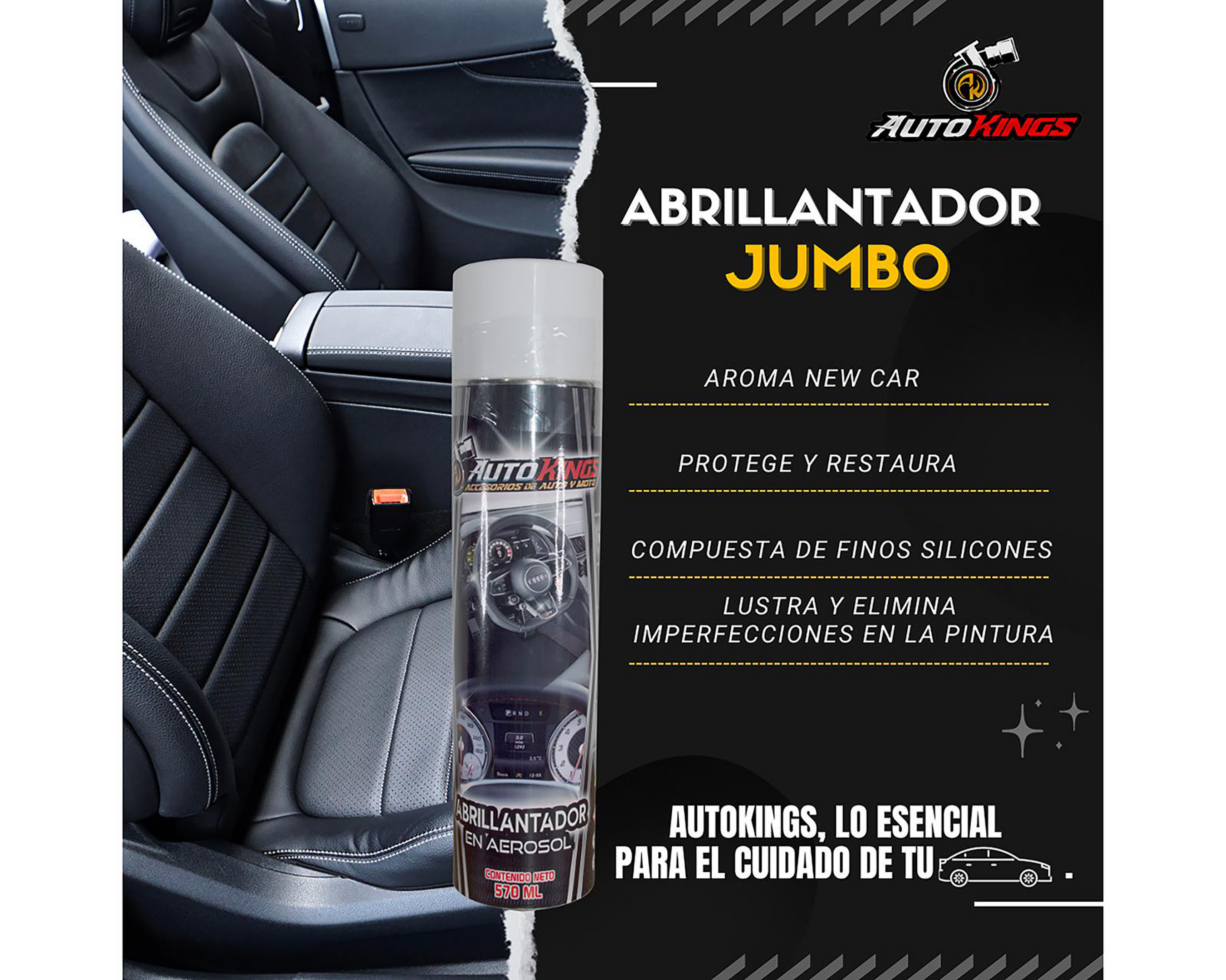 Foto 3 pulgar | Abrillantador para Automóvil Autokings en Aerosol