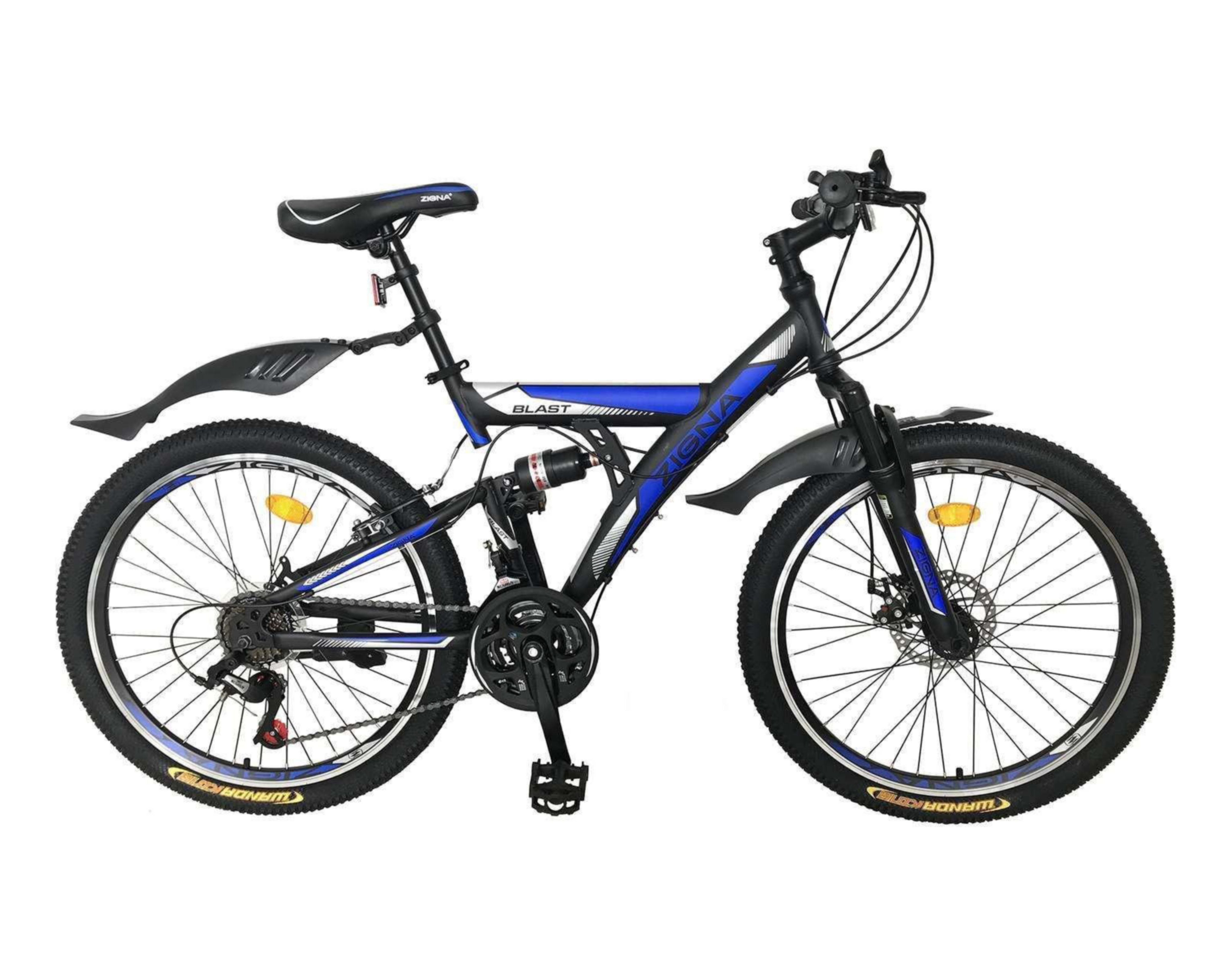 Foto 5 pulgar | Bicicleta de Montaña Zigna Blast 24" Azul