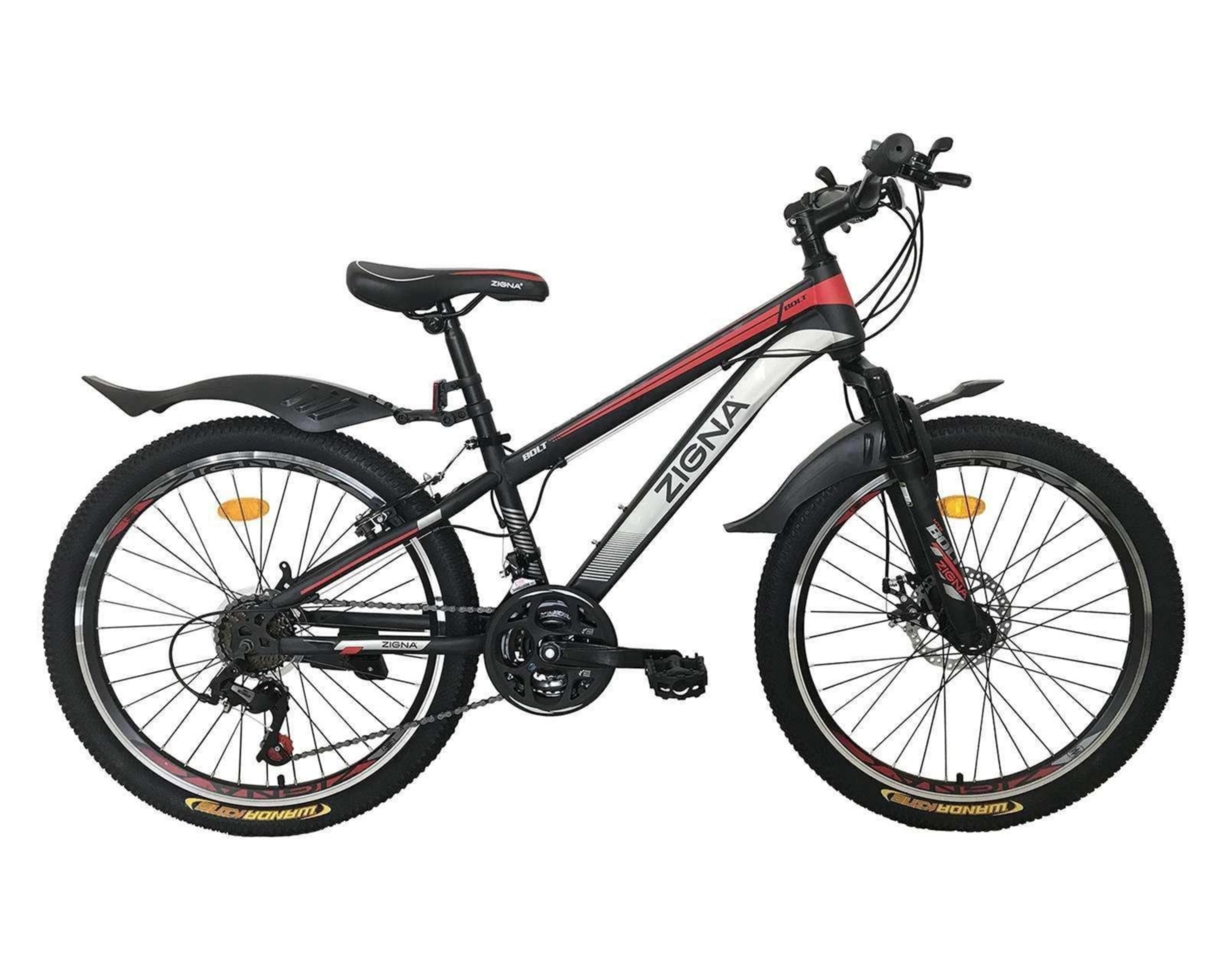 Foto 4 | Bicicleta de Montaña Zigna Bolt 24" Negra