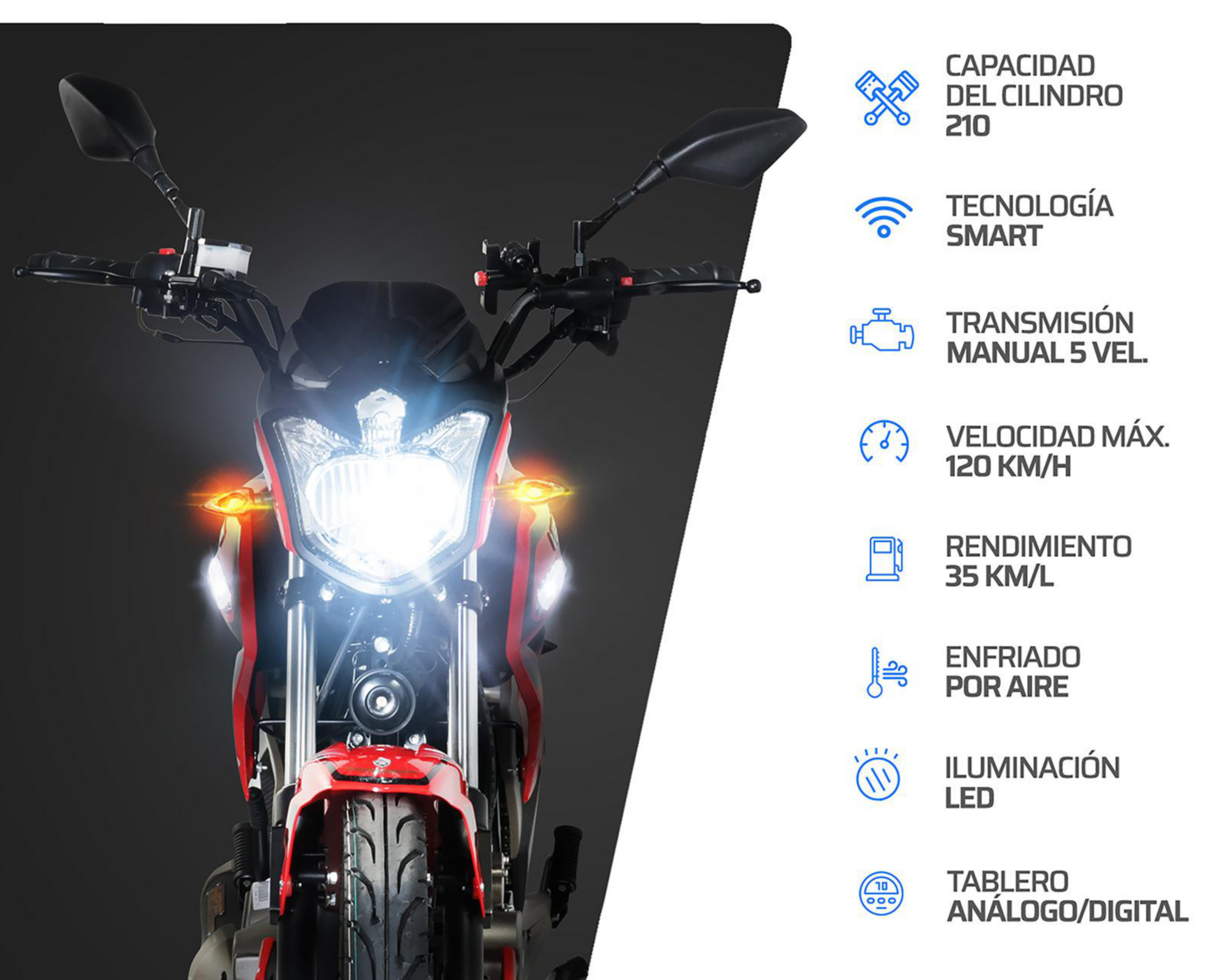 Foto 6 pulgar | Motocicleta Vento Cyclone 210 cc 2024