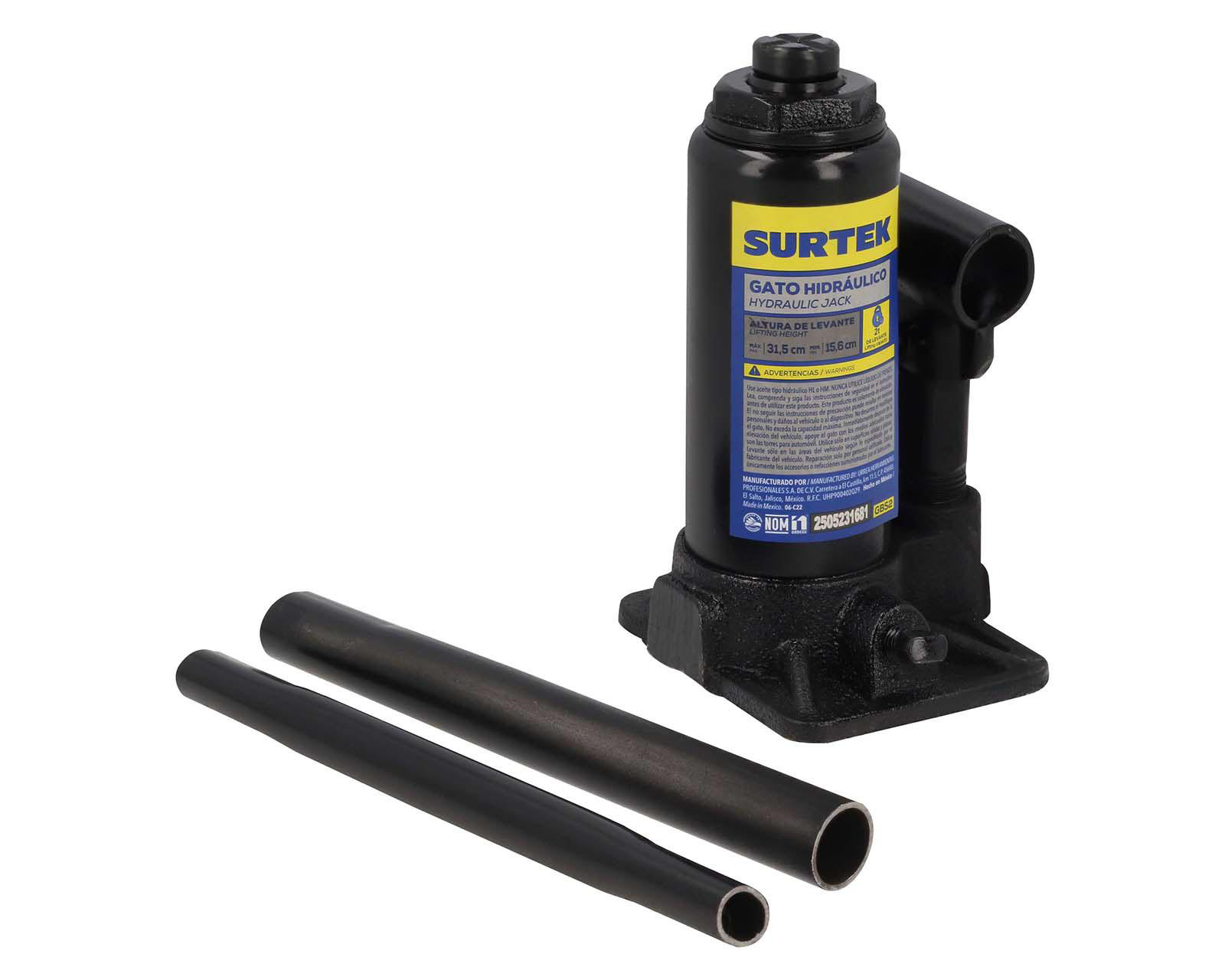 Gato para Carro Surtek de Botella GBS2 2 Toneladas $499