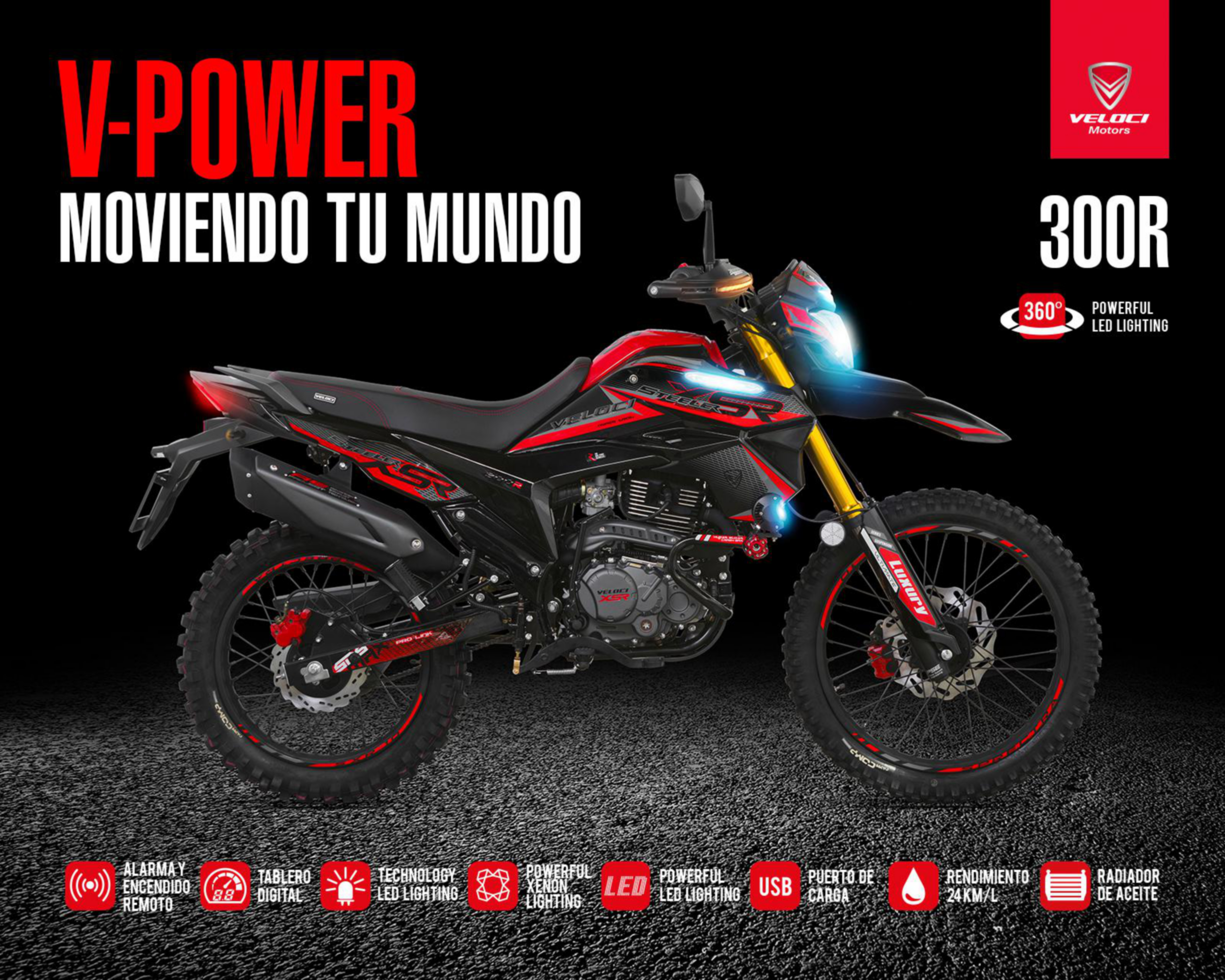 Foto 4 pulgar | Motocicleta Veloci Steeler Pro 300 cc 2024