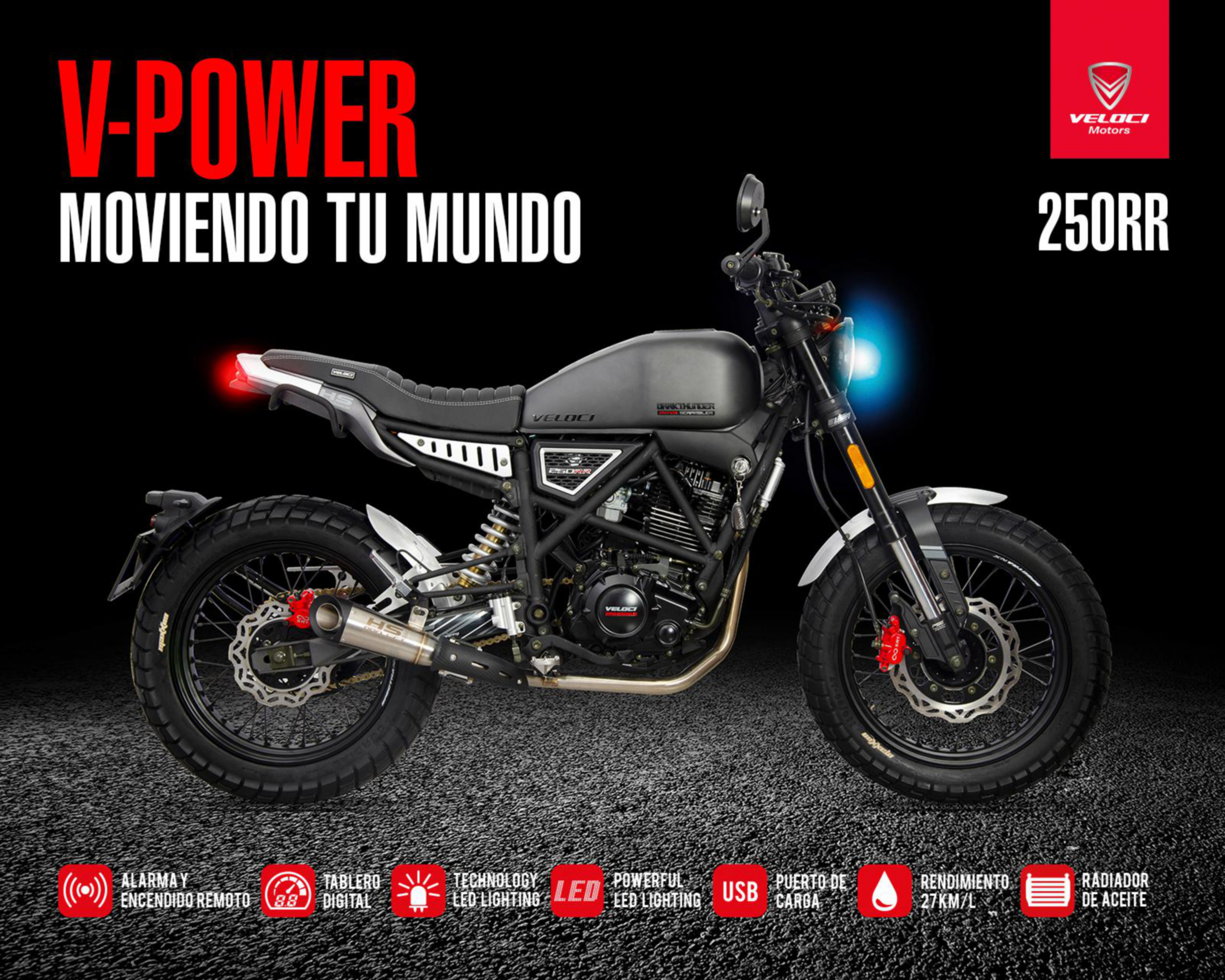 Foto 4 pulgar | Motocicleta Veloci Darkthunder 250 cc 2024