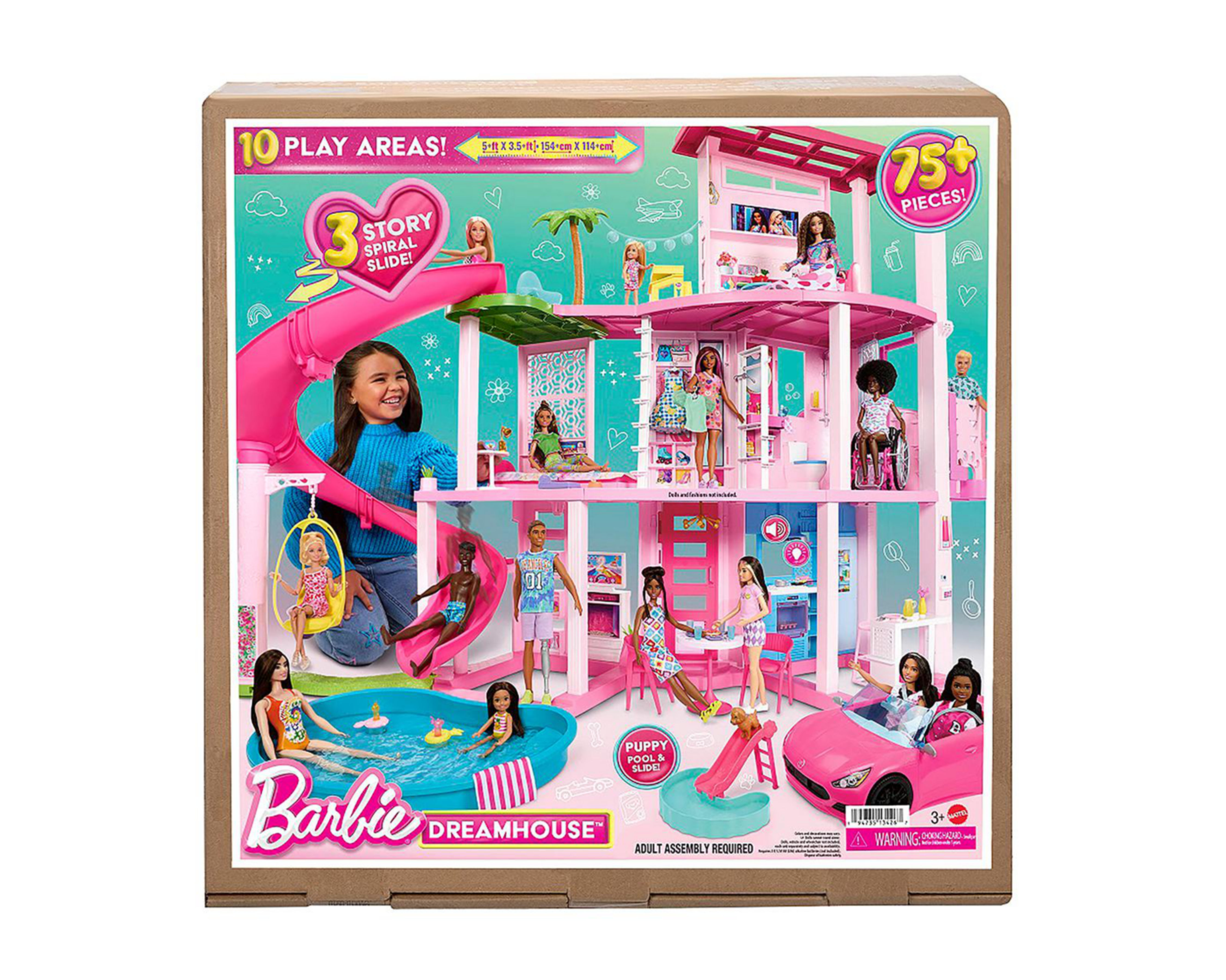 Foto 5 pulgar | Casa de Muñecas Barbie Casa de los Sueños 2023 Rosa