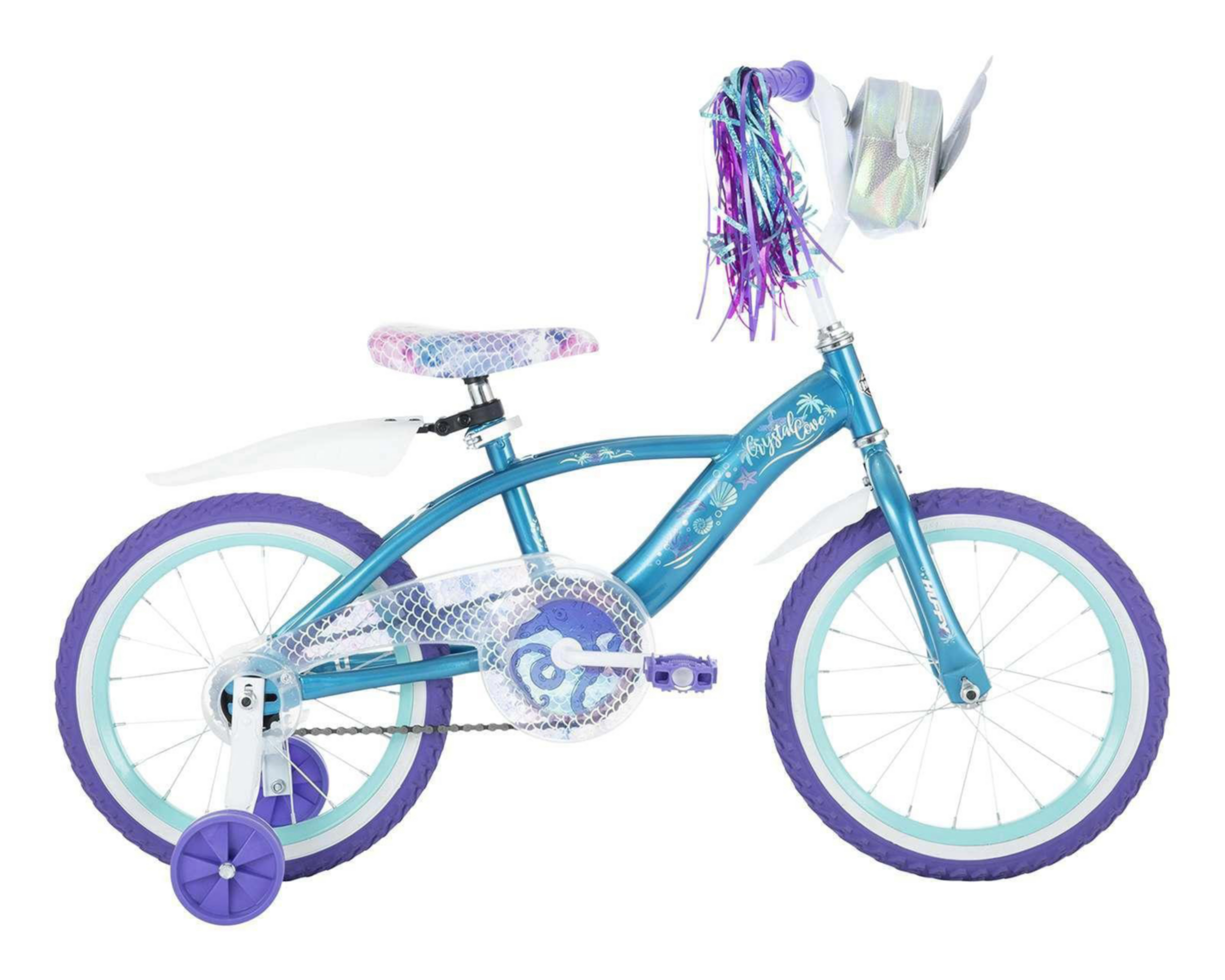 Foto 3 pulgar | Bicicleta Infantil Huffy Crystal Cove 16" Azul/Morado