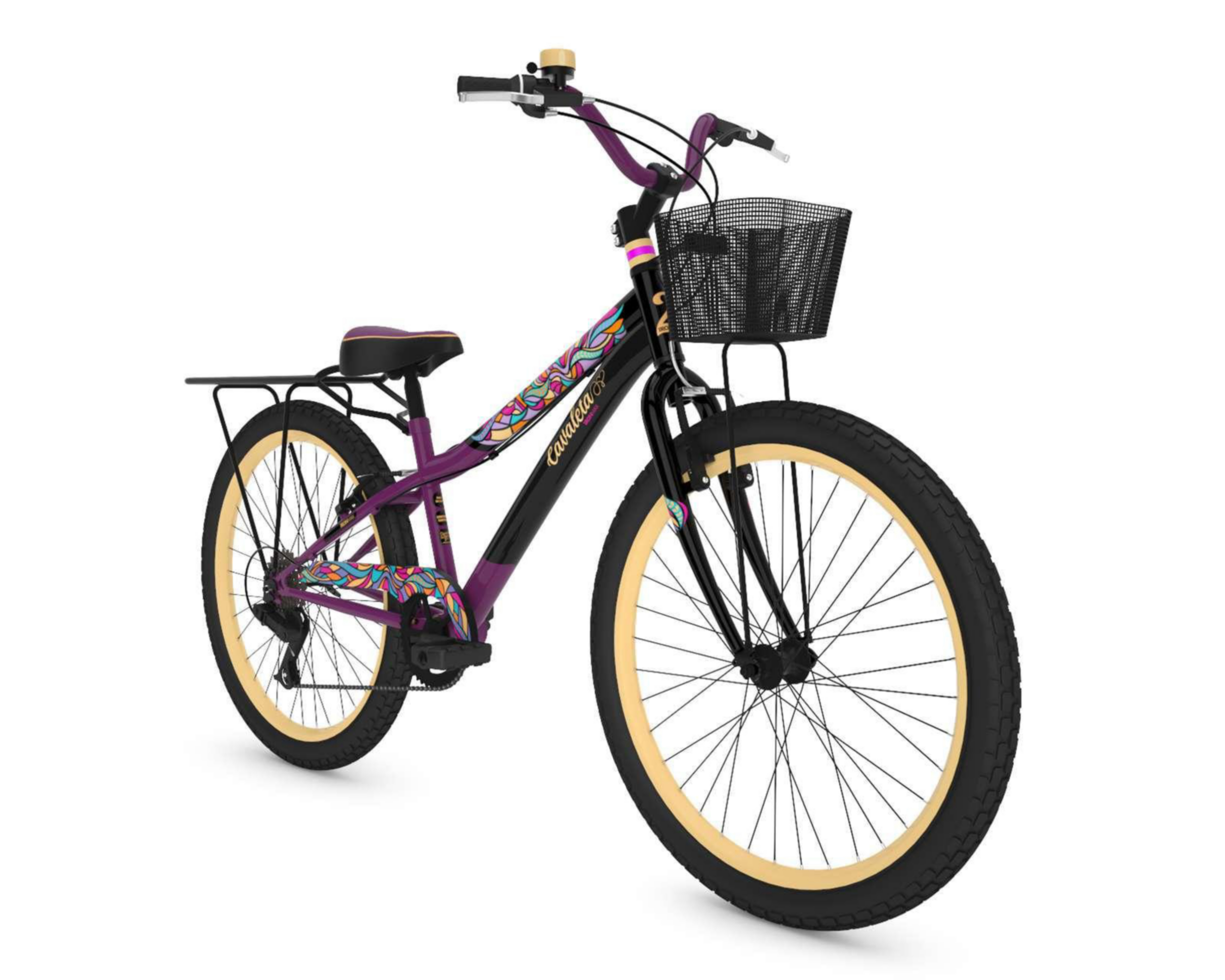 Bicicleta Urbana Ironmax Cavaleta  26" Morada