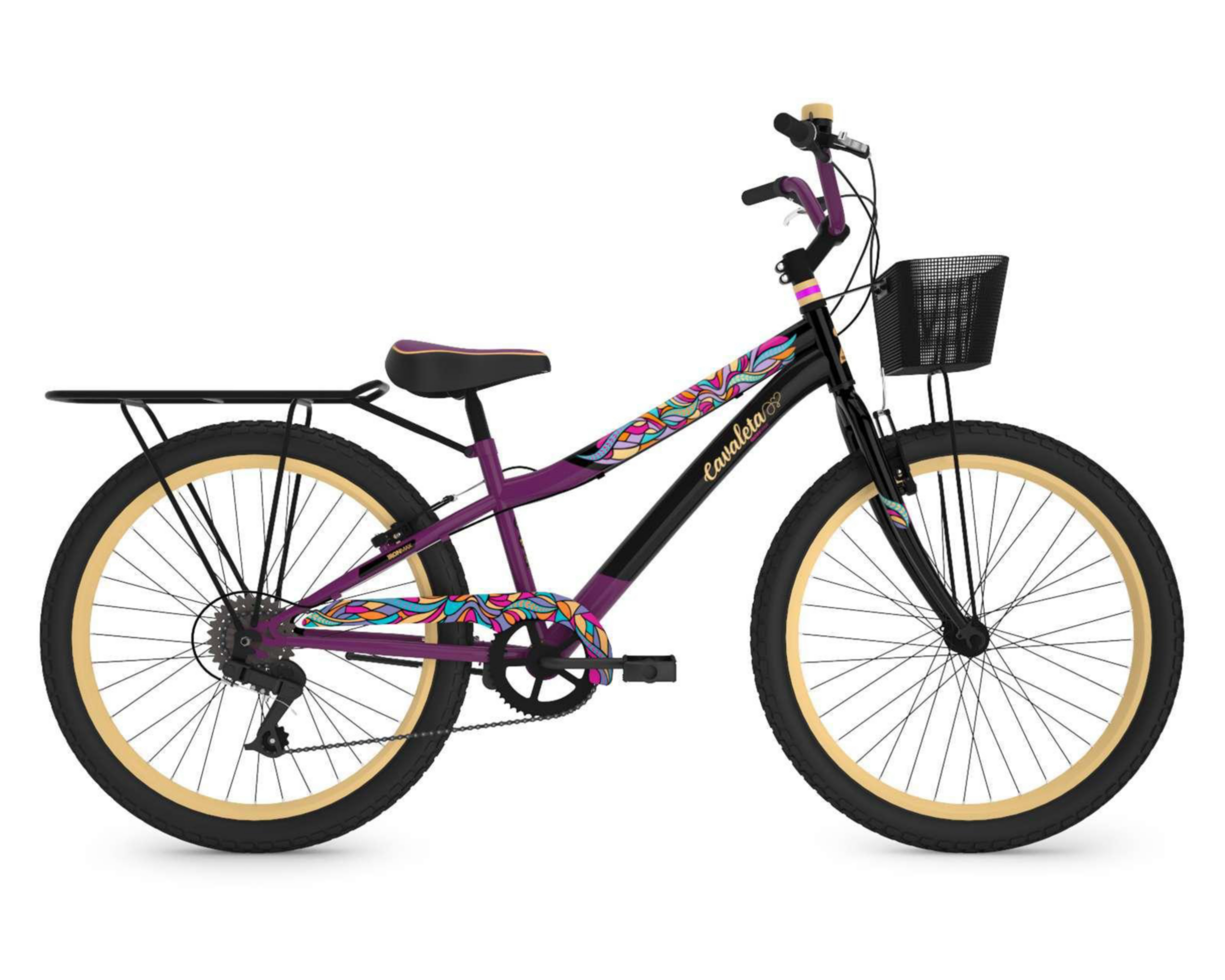 Foto 2 | Bicicleta Urbana Ironmax Cavaleta  26" Morada