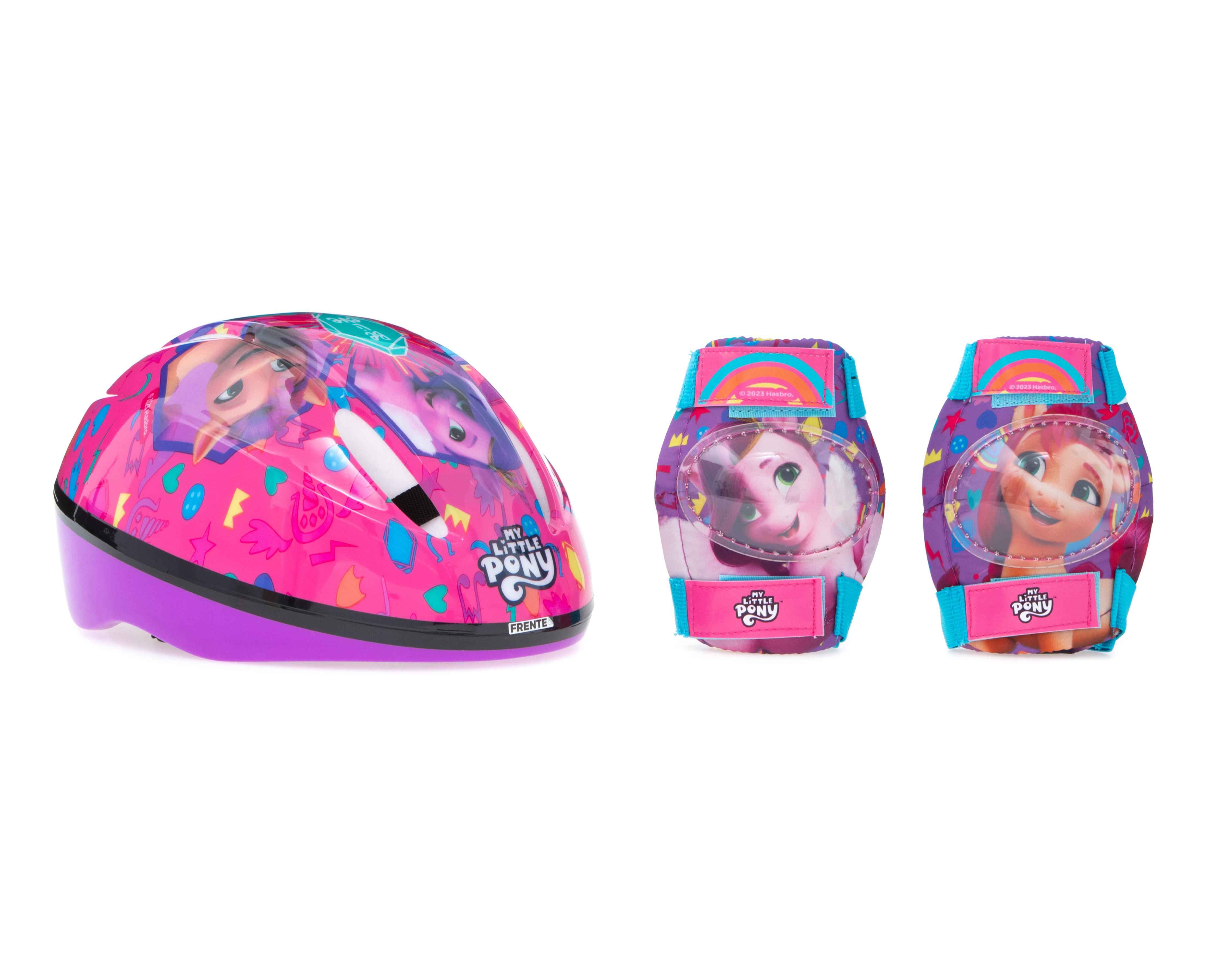 Casco y Rodilleras Apache My Little Pony 5 Piezas