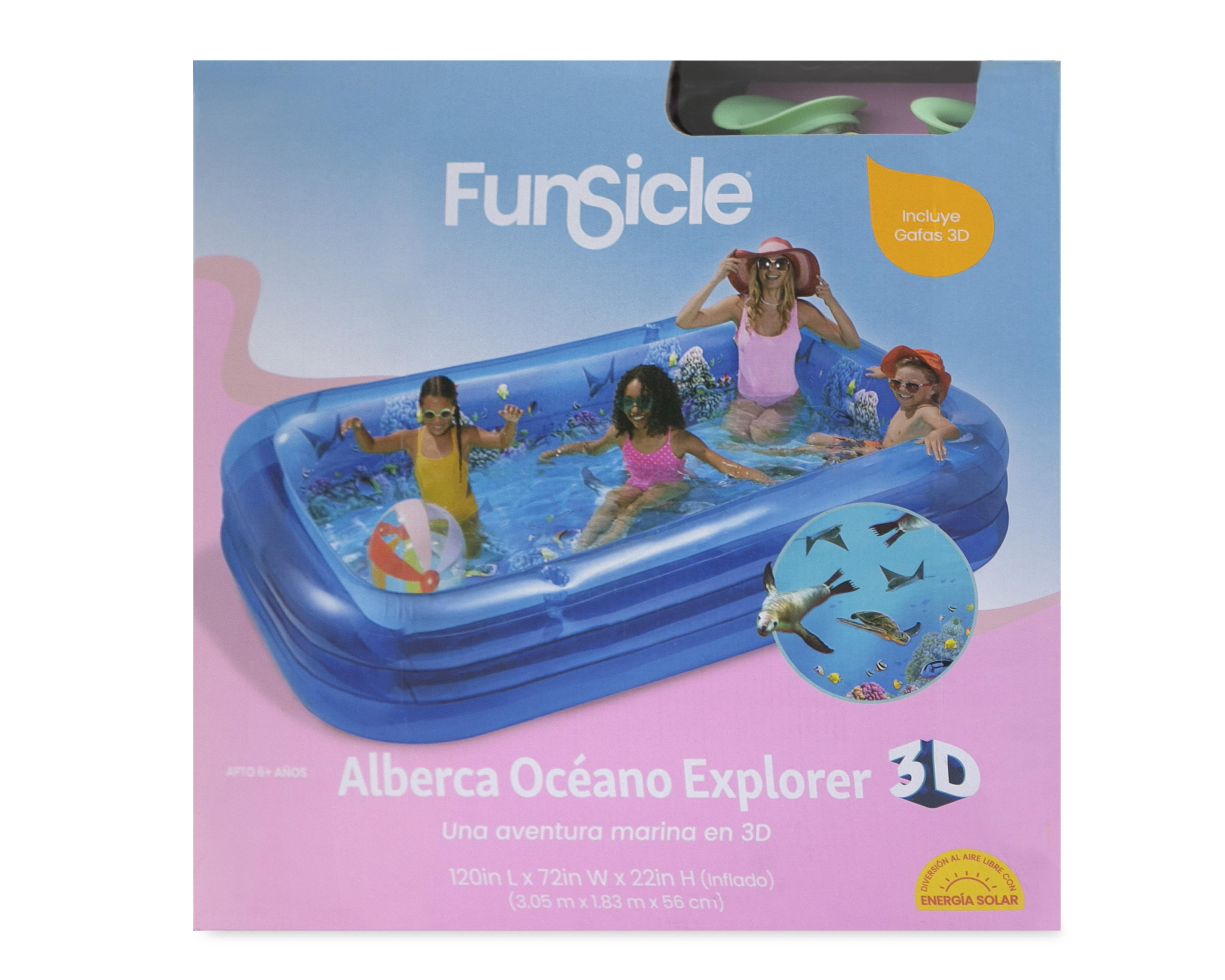 Alberca Infantil Rectangular Funsicle 1030 L 183 x 305 x 56 cm