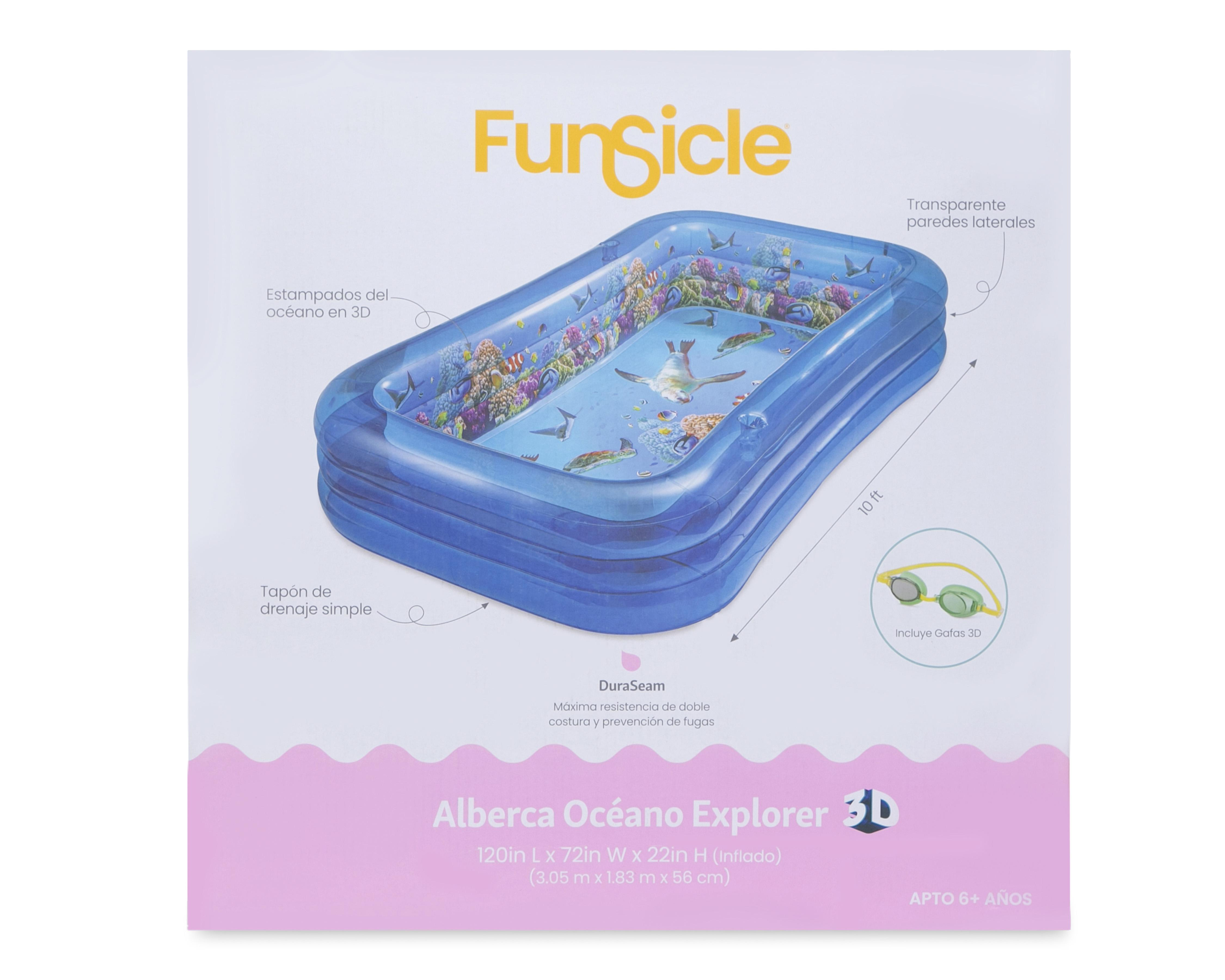 Foto 6 pulgar | Alberca Infantil Rectangular Funsicle 1030 L 183 x 305 x 56 cm