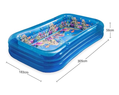 Foto 6 | Alberca Infantil Rectangular Funsicle 1030 L 183 x 305 x 56 cm