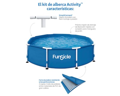 Foto 4 | Alberca Circular Funsicle 2638 Litros 240 x 66 cm