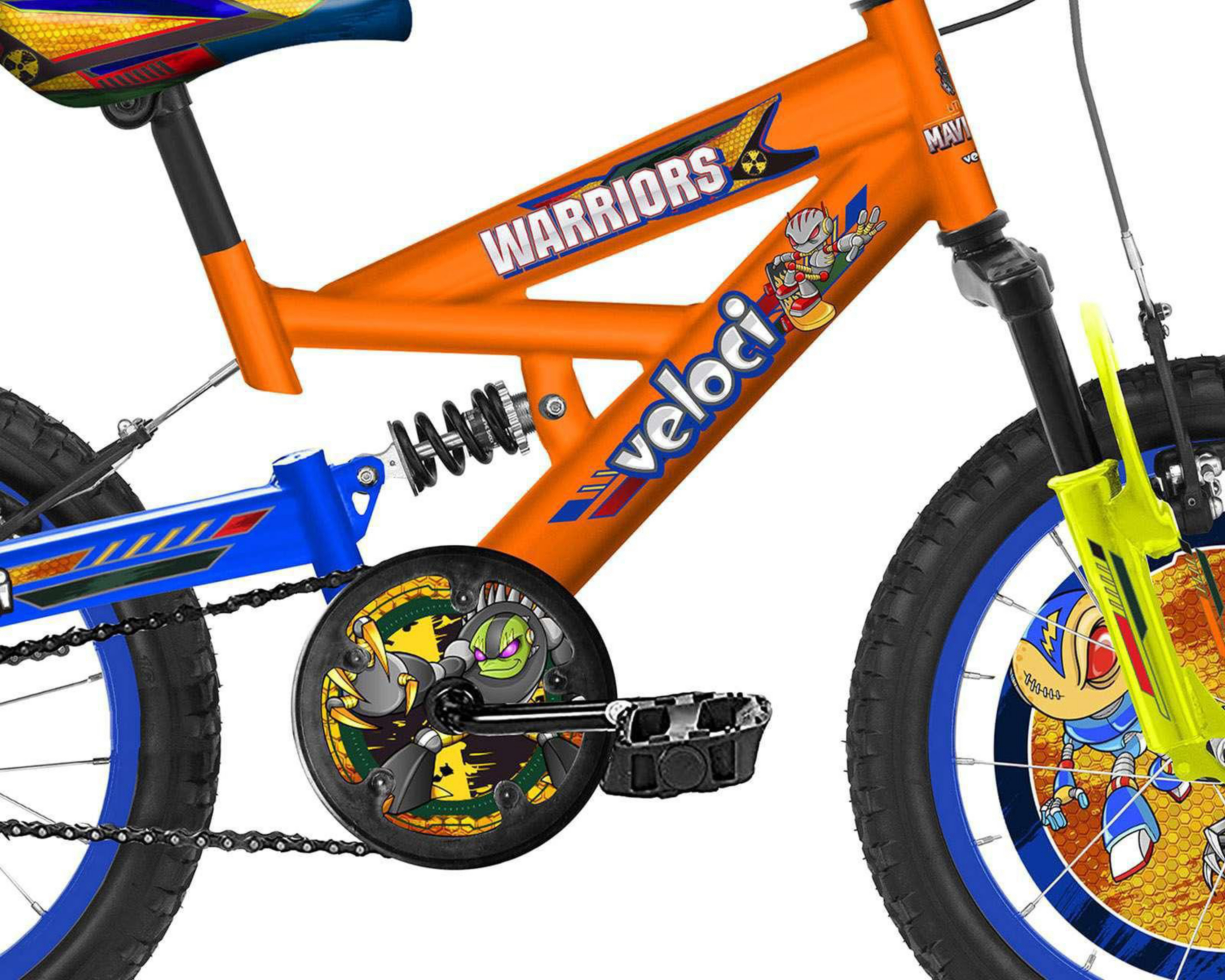 Foto 2 | Bicicleta Infantil Warriors de 16" Anaranjada