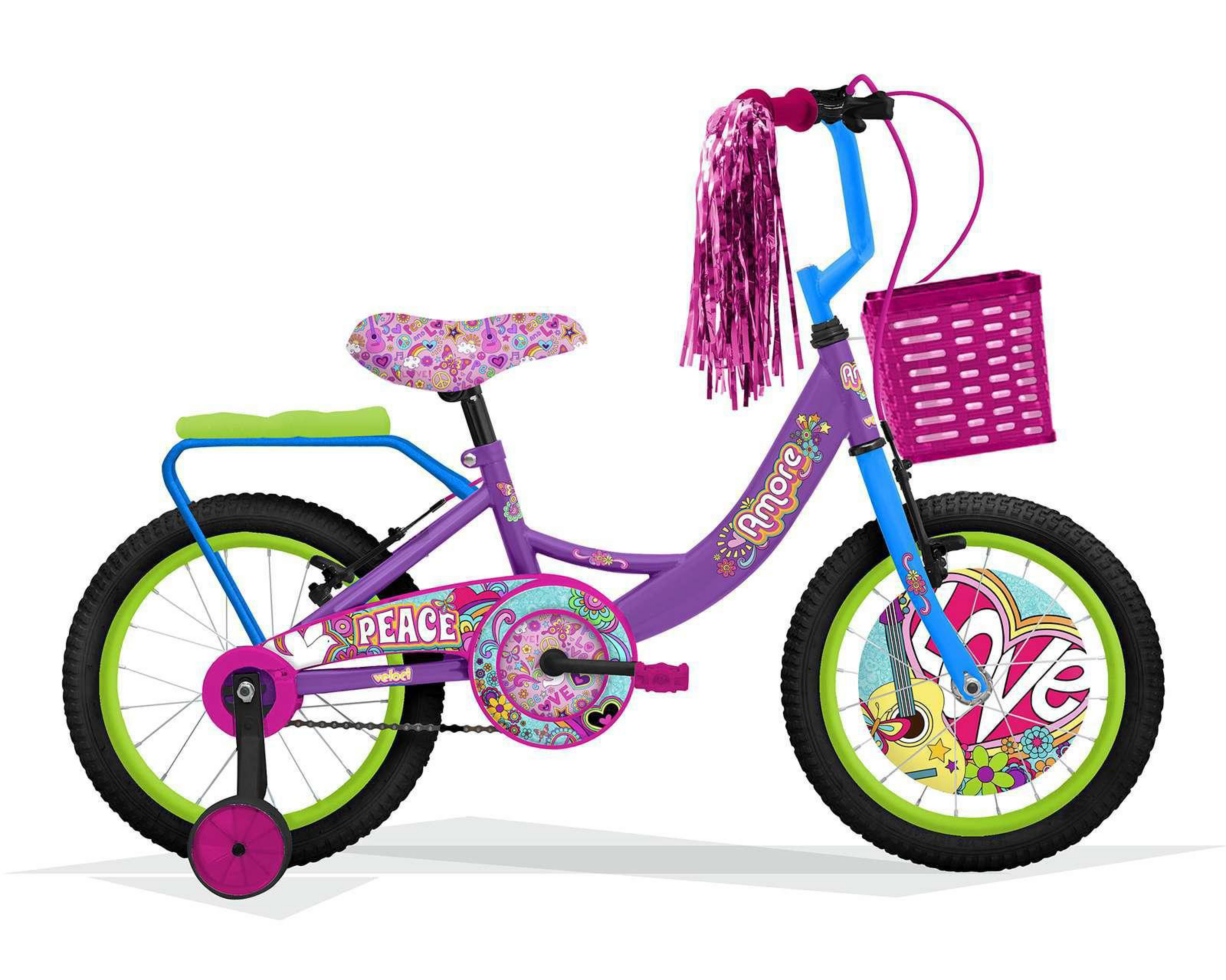 Bicicleta Infantil Amore Mio 12" Morado