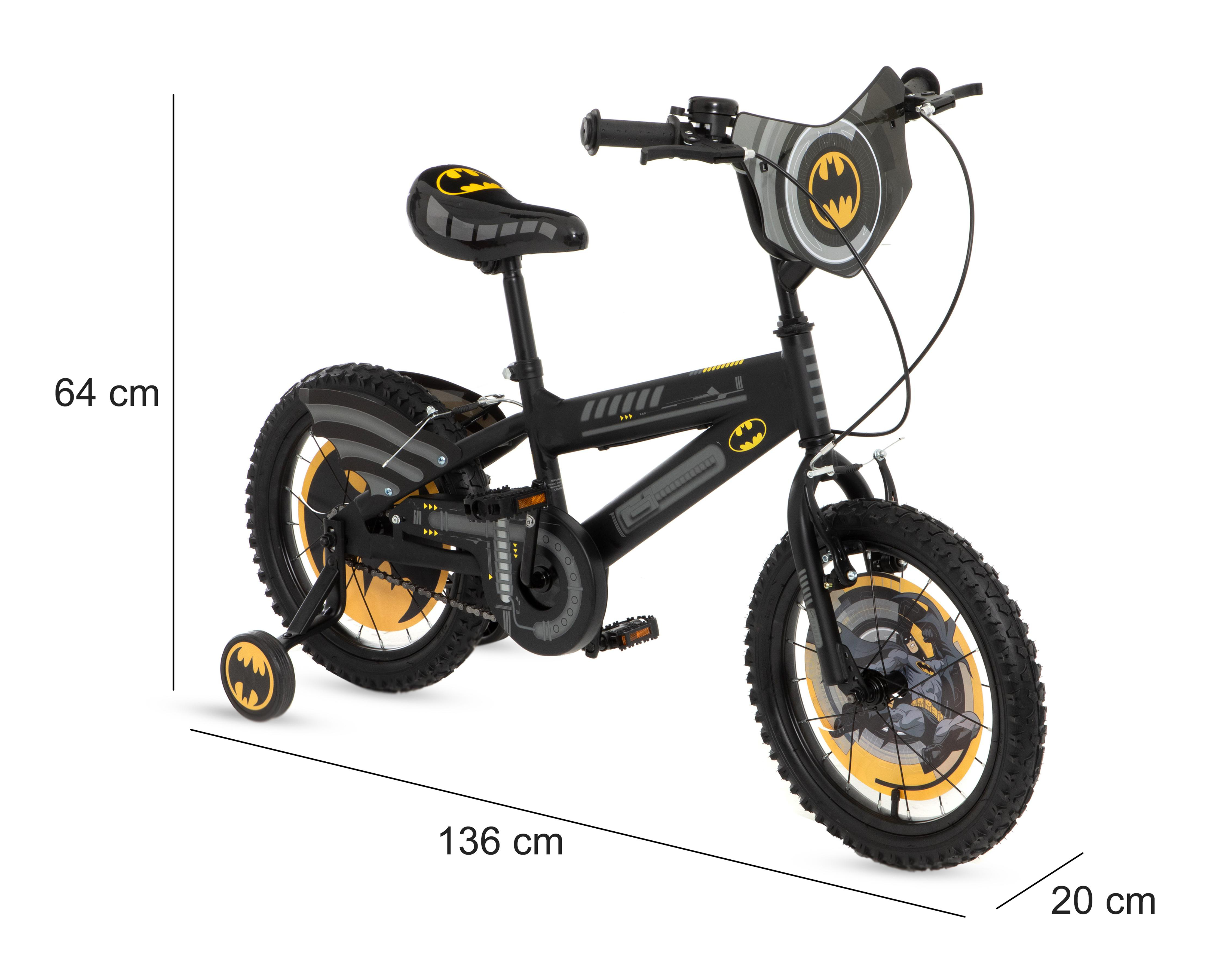 Foto 7 pulgar | Bicicleta Infantil Batman 16" Negra