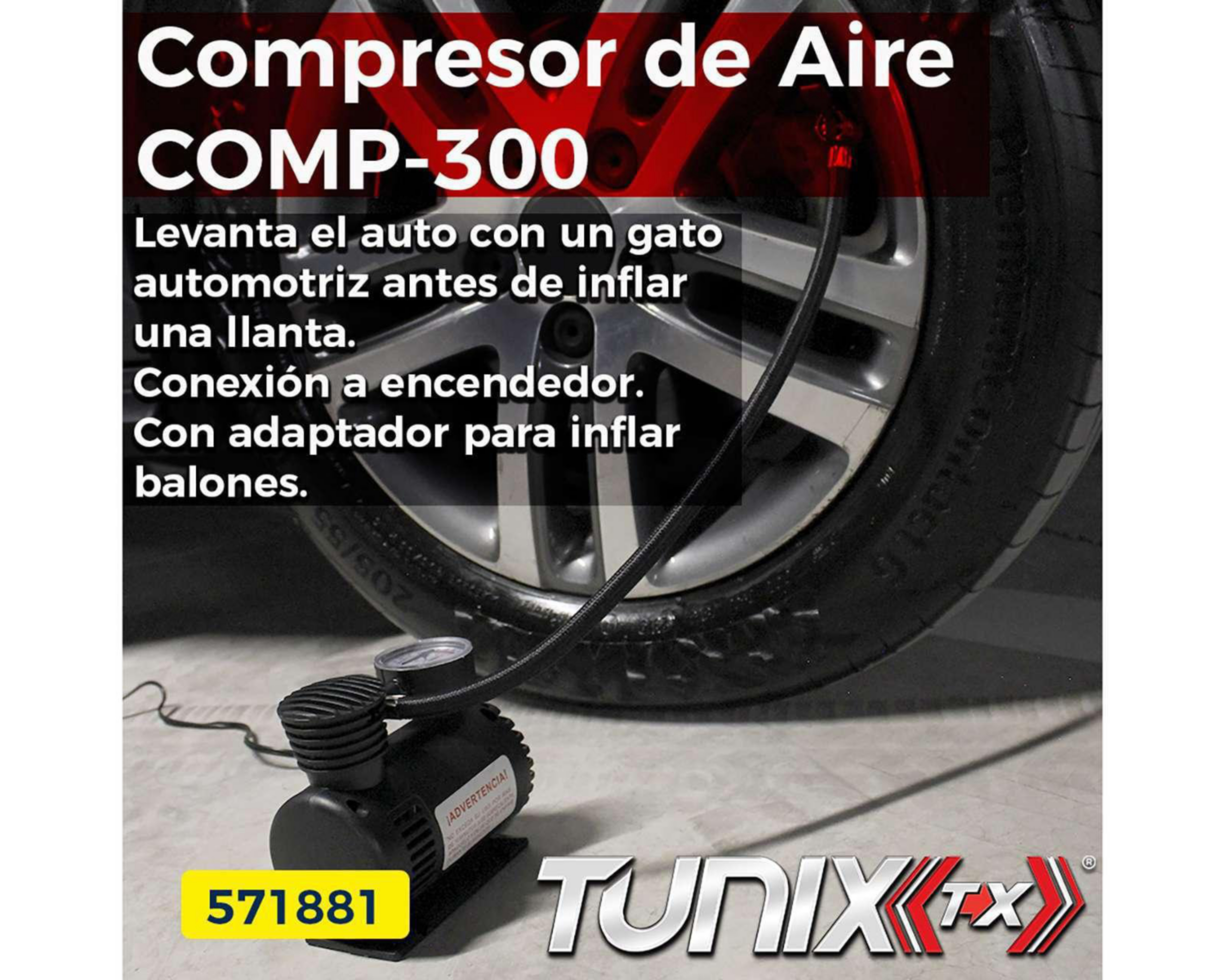 Foto 8 pulgar | Compresor Tunix COMP-300-COMPRESOR D