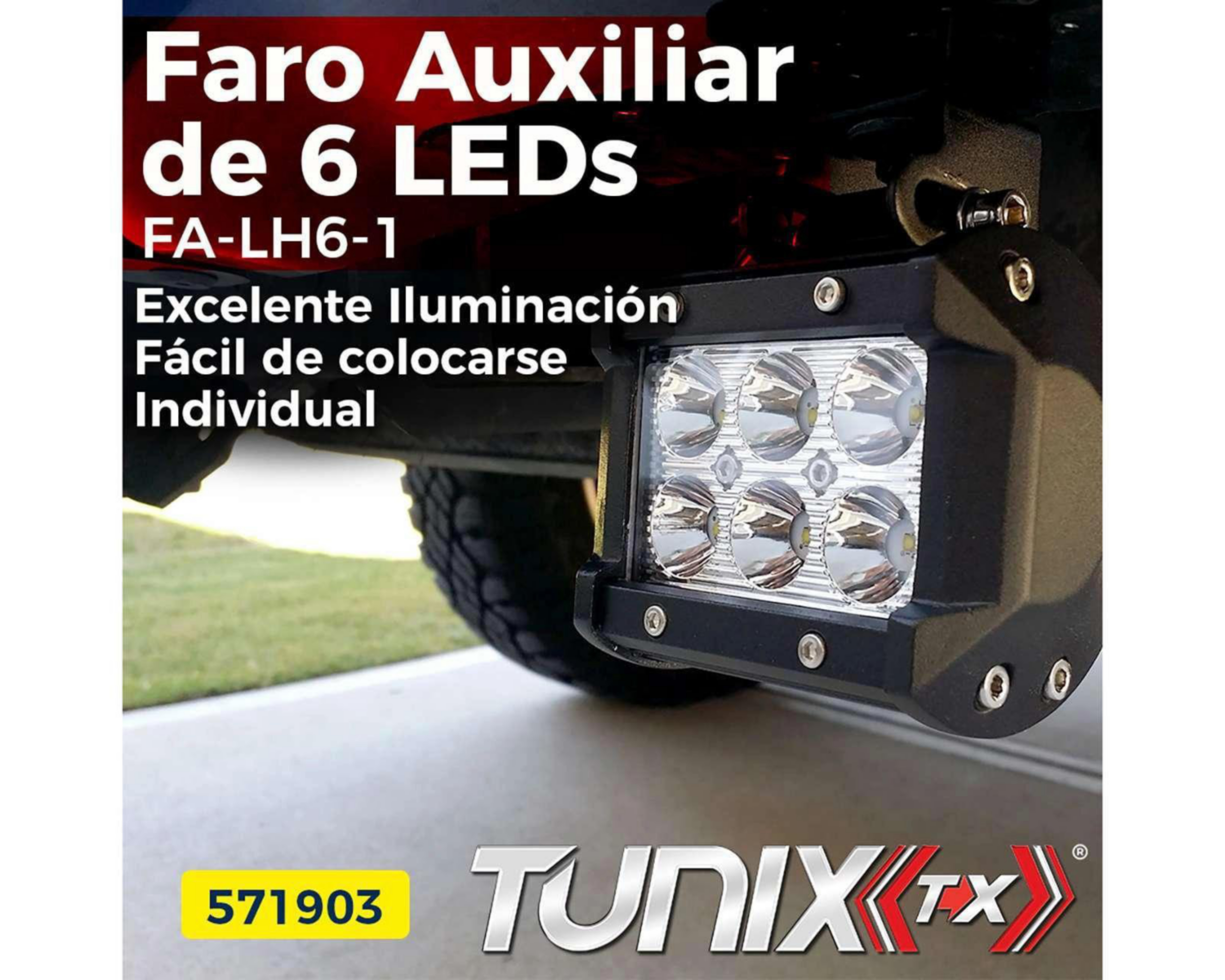 Foto 5 pulgar | Faro de Led Tunix para Vehículo