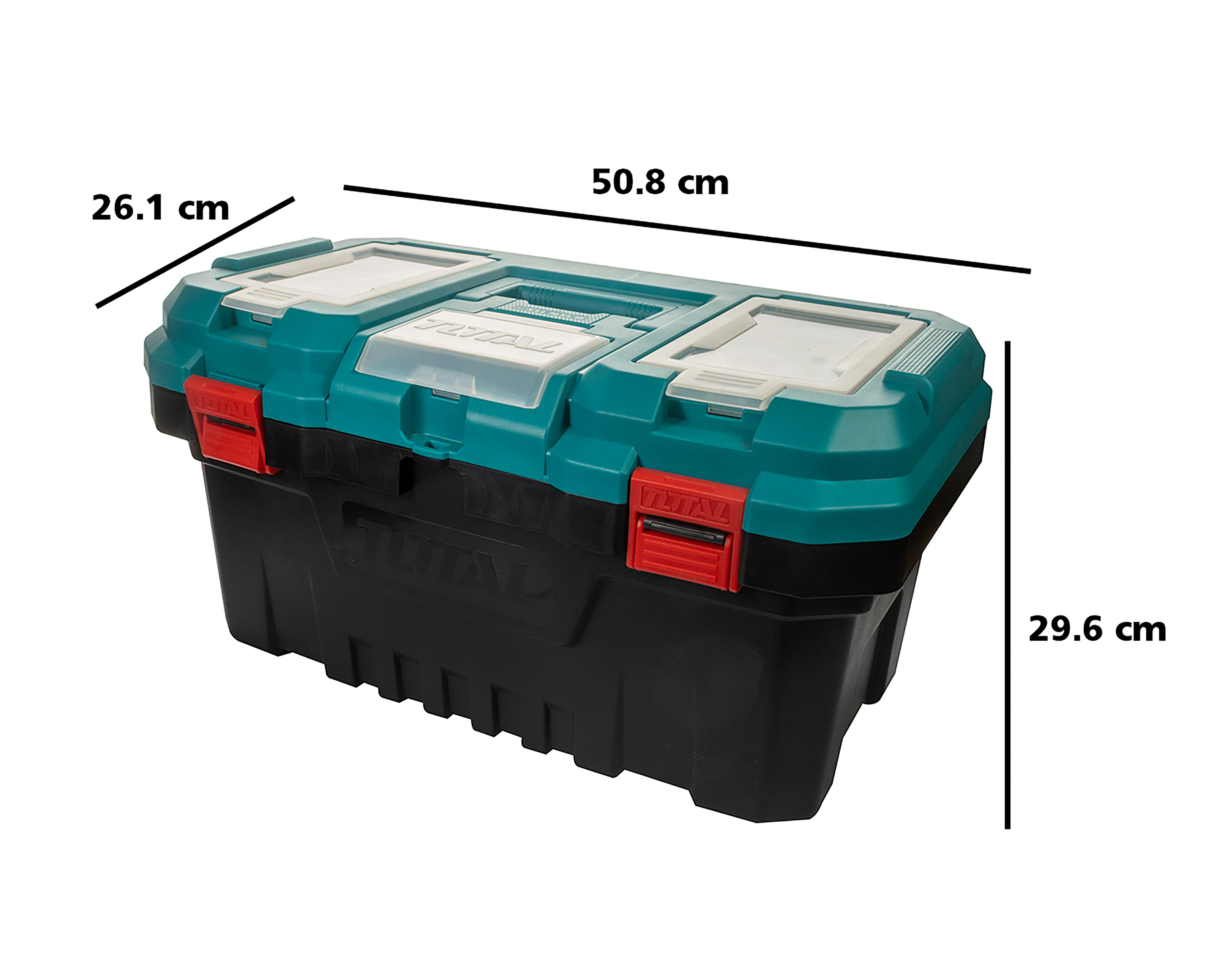 Foto 5 | Caja de Herramientas Total 619588 de Plástico