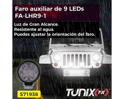 Foto 2 | Faro LED para Auto Tunix FA-LHR9-FARO Circula