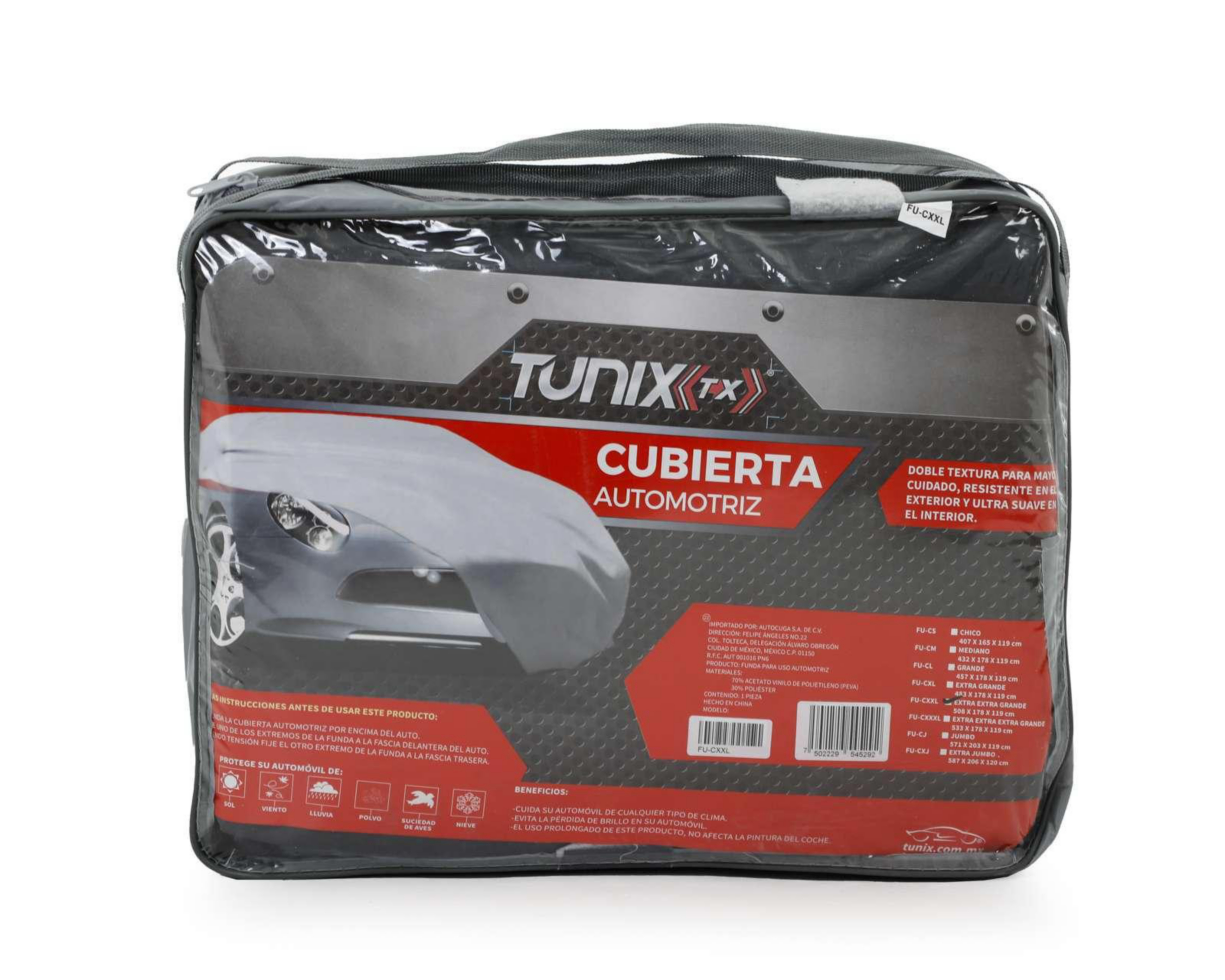 Foto 2 pulgar | Funda para Auto Tunix FU-CXXL-FUNDA AUTO G