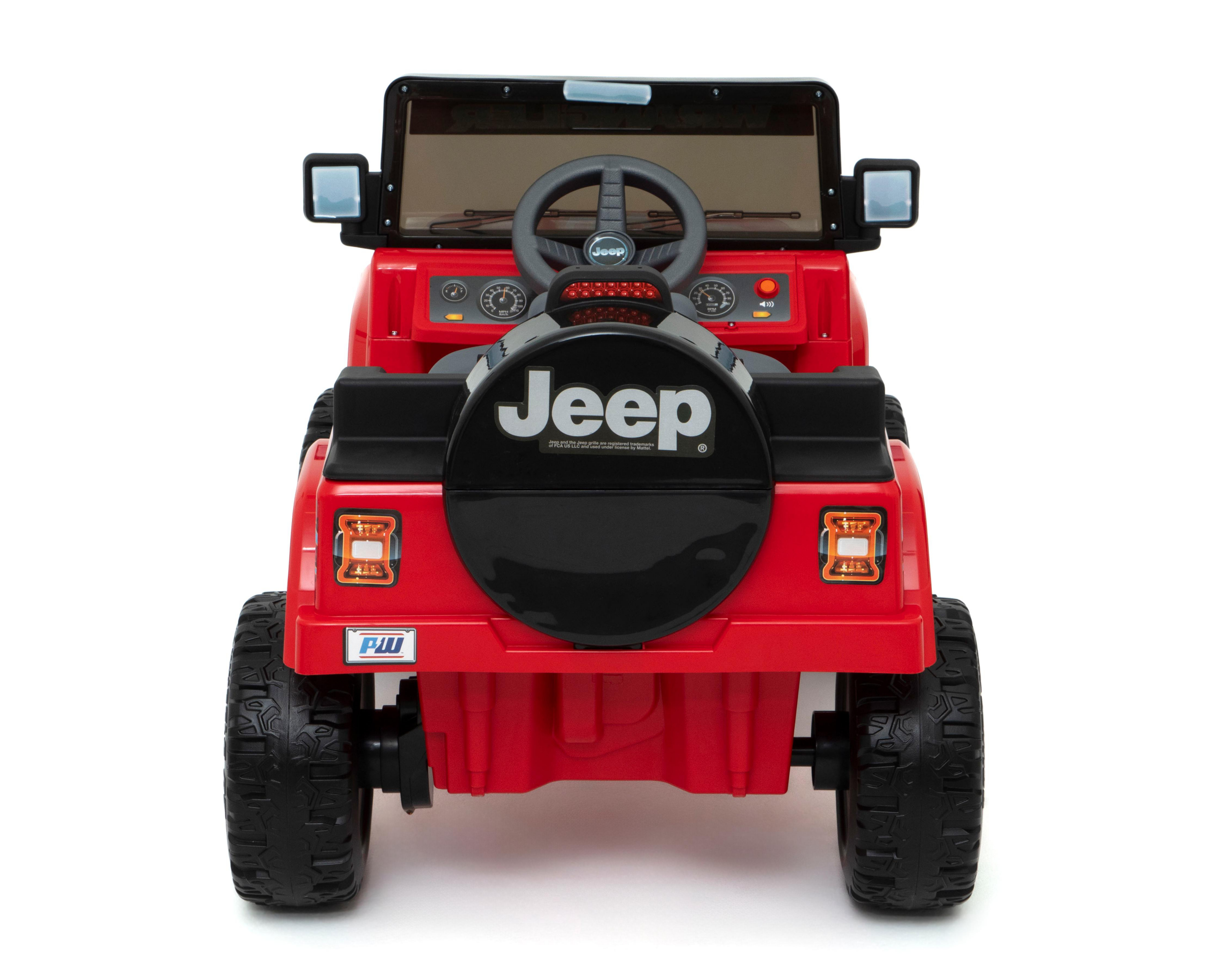 Foto 4 pulgar | Montable Eléctrico Powerwheel Jeep Rojo