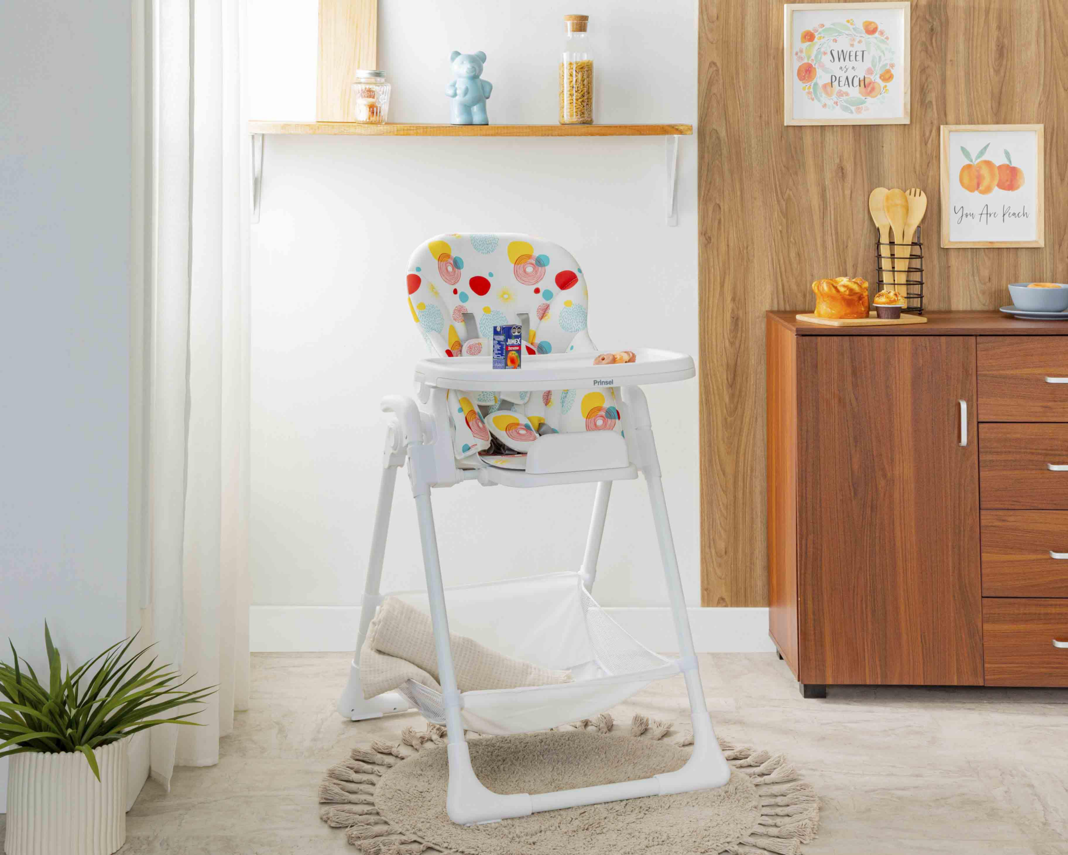 Foto 2 pulgar | Silla Alta Prinsel Happy Meal Blanca