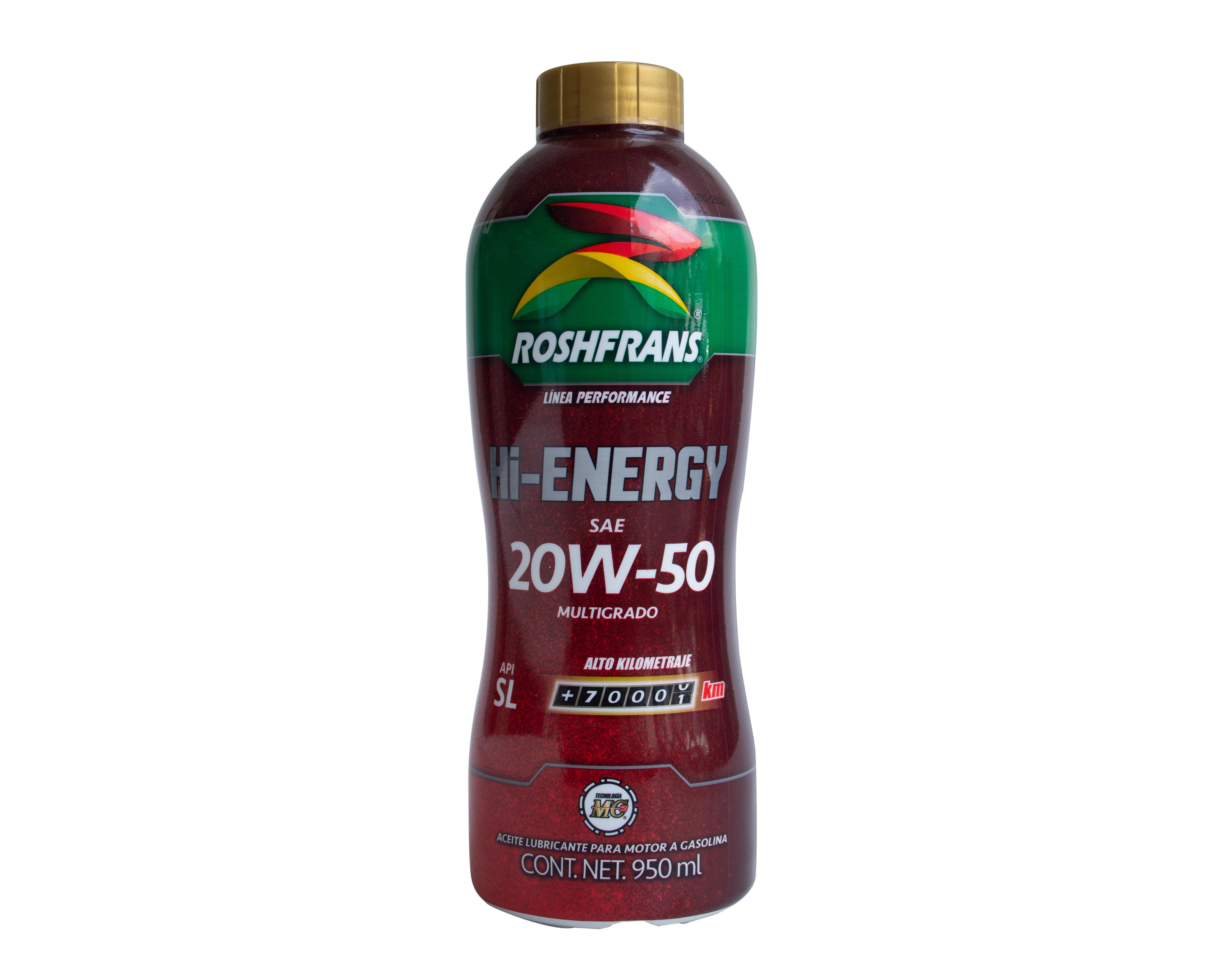 Aceite Roshfrans para Motor de Automóvil 950 ml