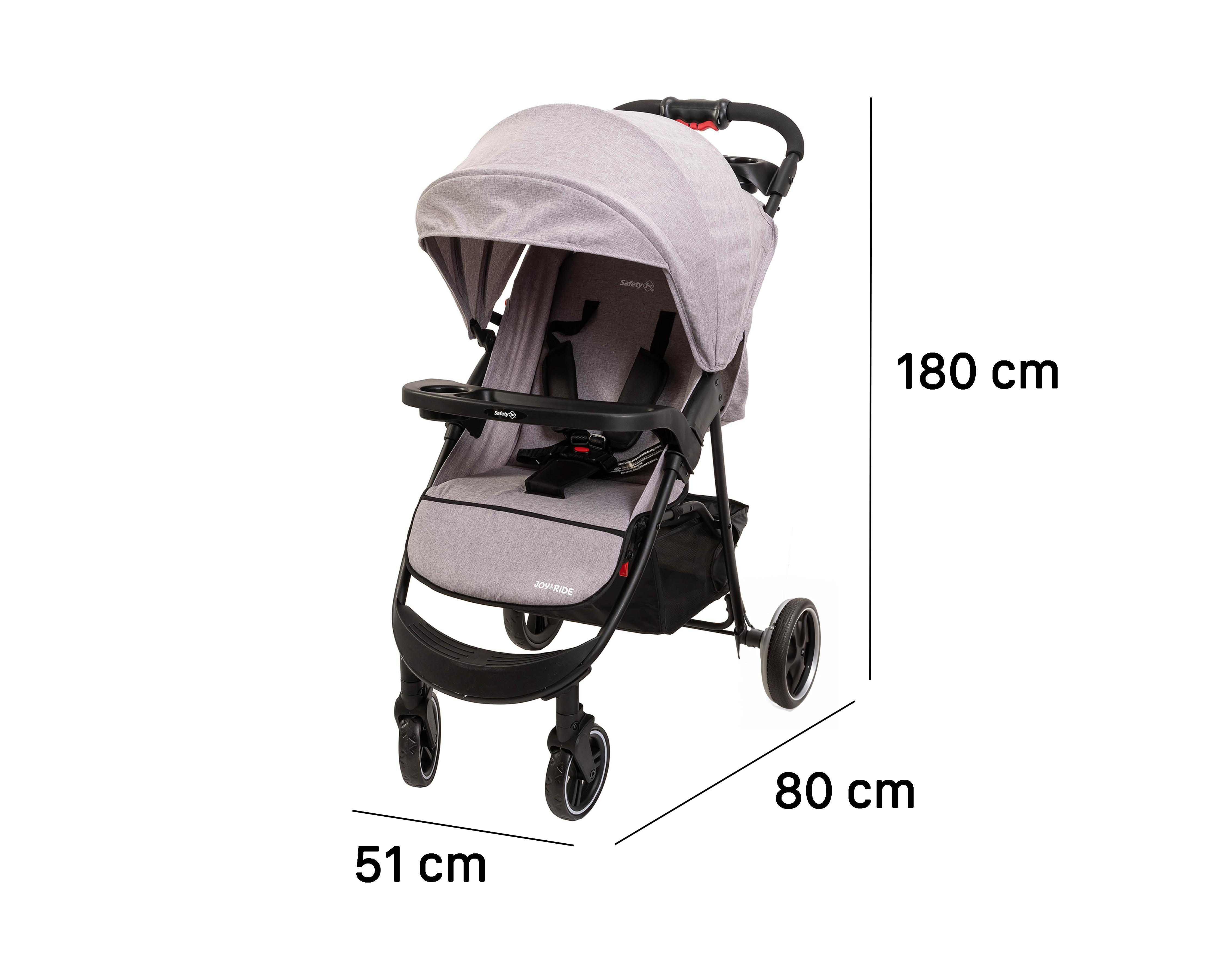 Foto 10 | Sistema de Viaje Safety 1ST Joy & Ride Gris