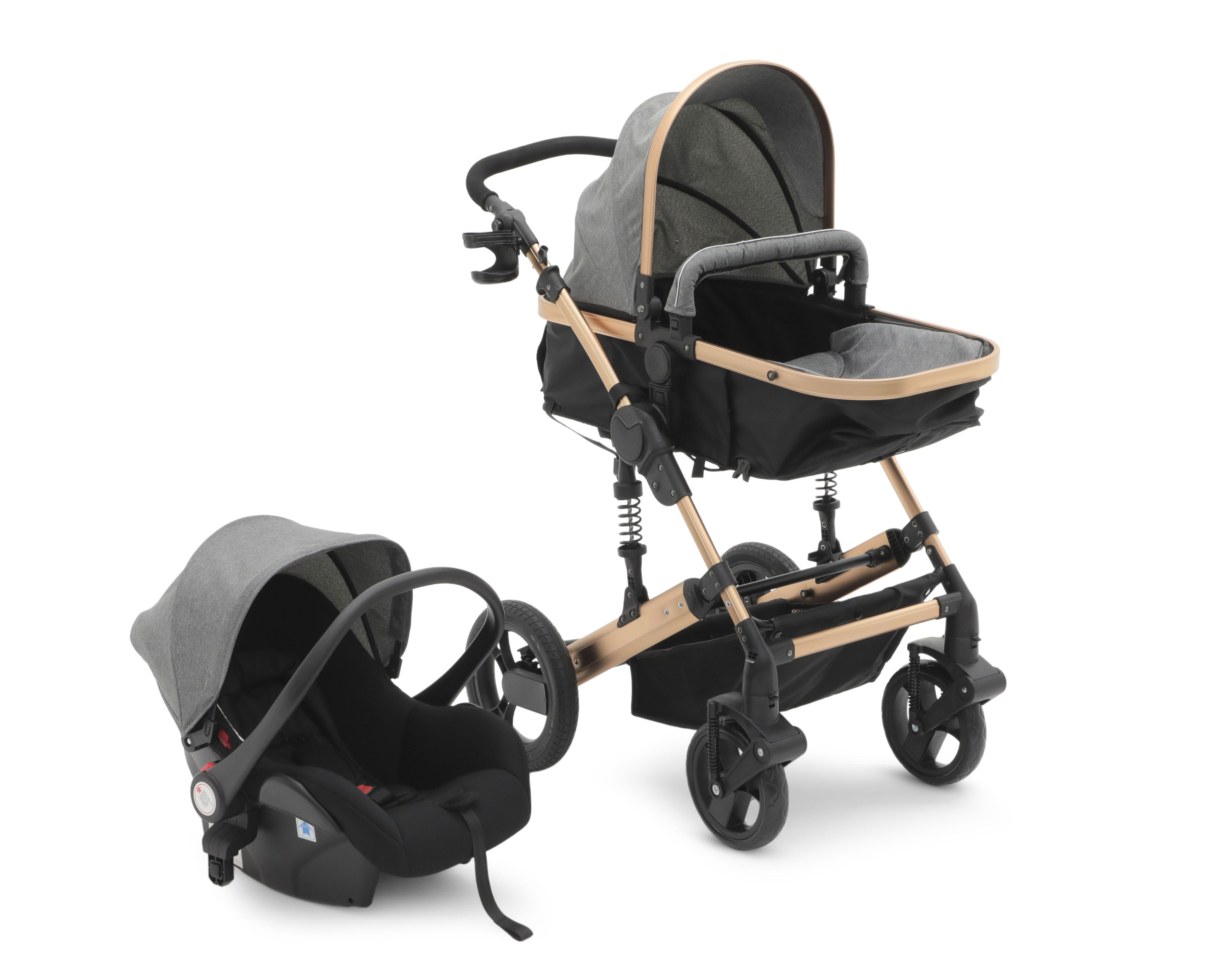 Sistema de Viaje Baby Colors Regina Reversible Gris