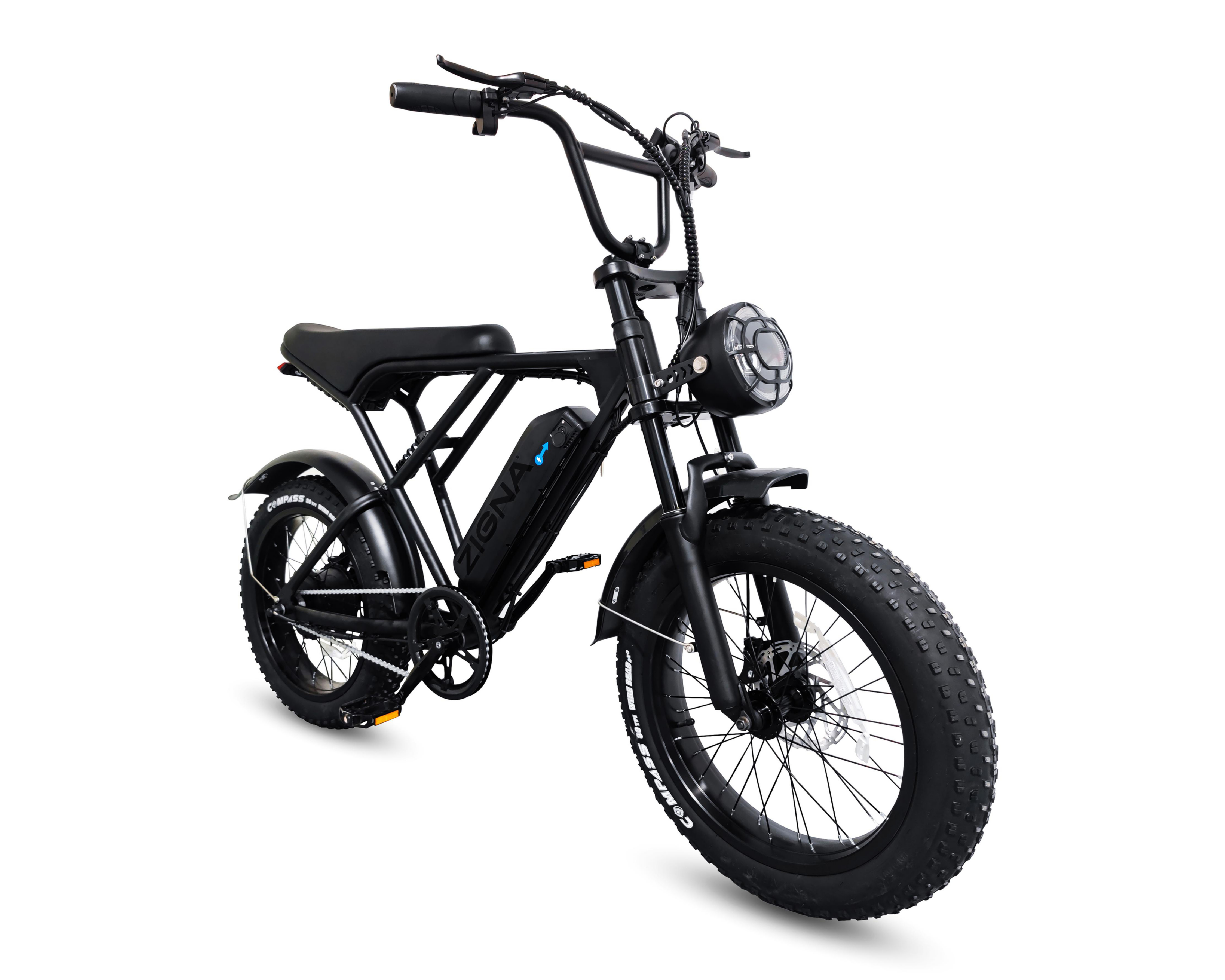 Bicicleta Eléctrica de Montaña Motor 500 W Zigna Roadpower 20" Negra