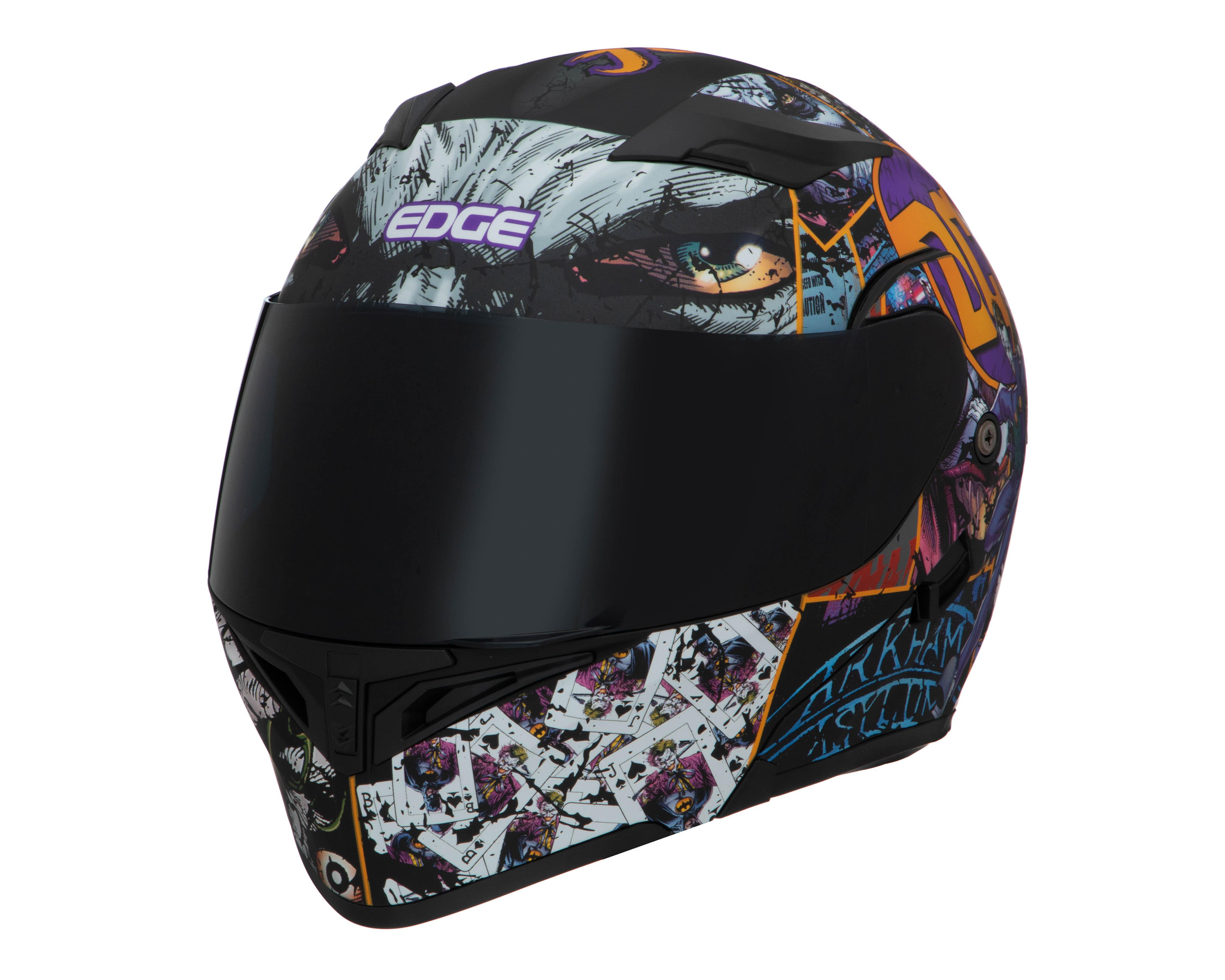 Foto 2 | Casco para Motociclista Edge Mediano Doble Visor Multicolor