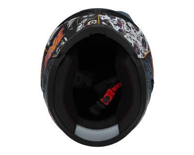 Foto 8 | Casco para Motociclista Edge Mediano Doble Visor Multicolor