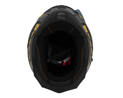 Foto 8 | Casco para Motocicleta Edge Mediana Doble Visor Negro