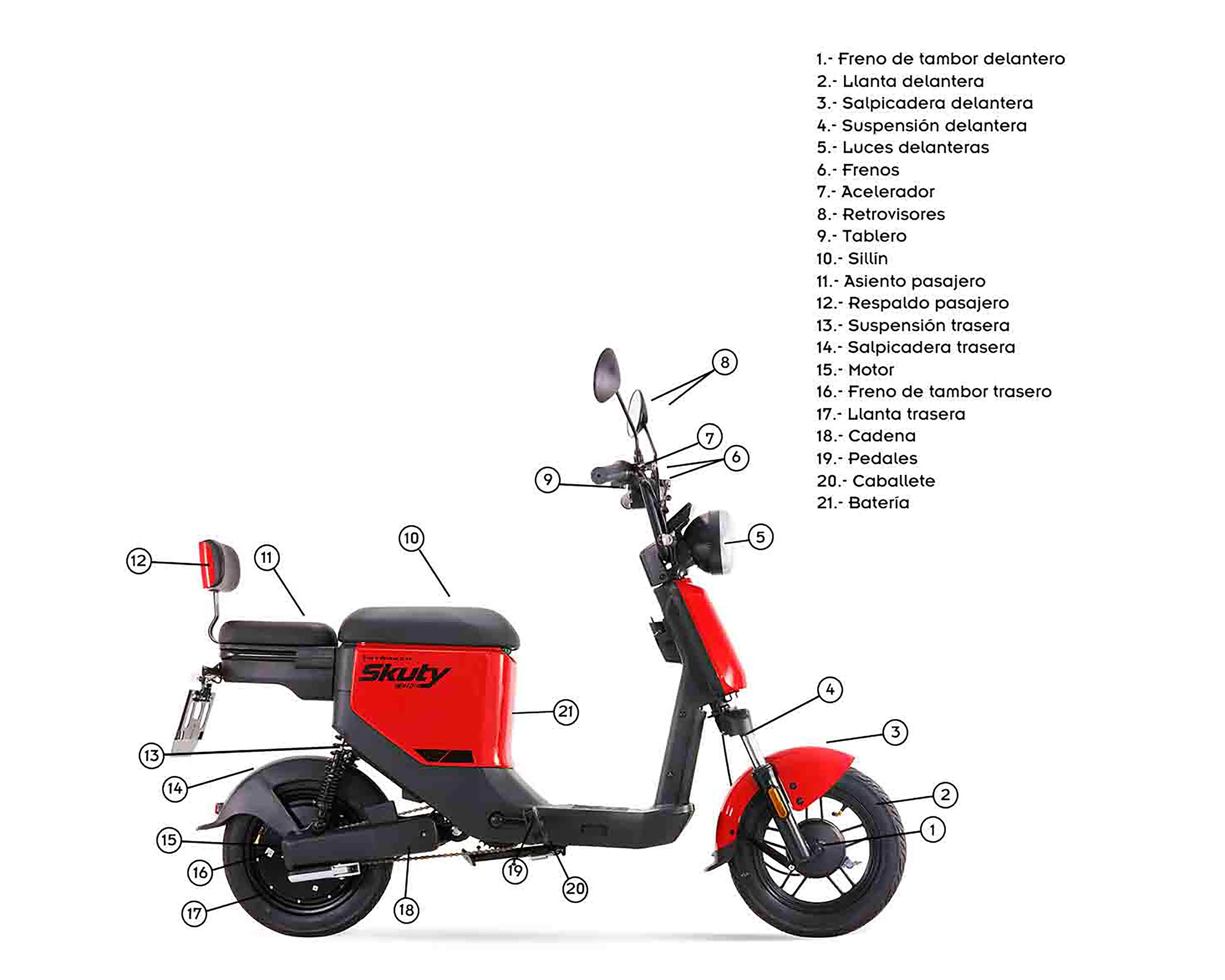 Foto 9 pulgar | Bicimoto Eléctrica Yadea Skuty One 2024